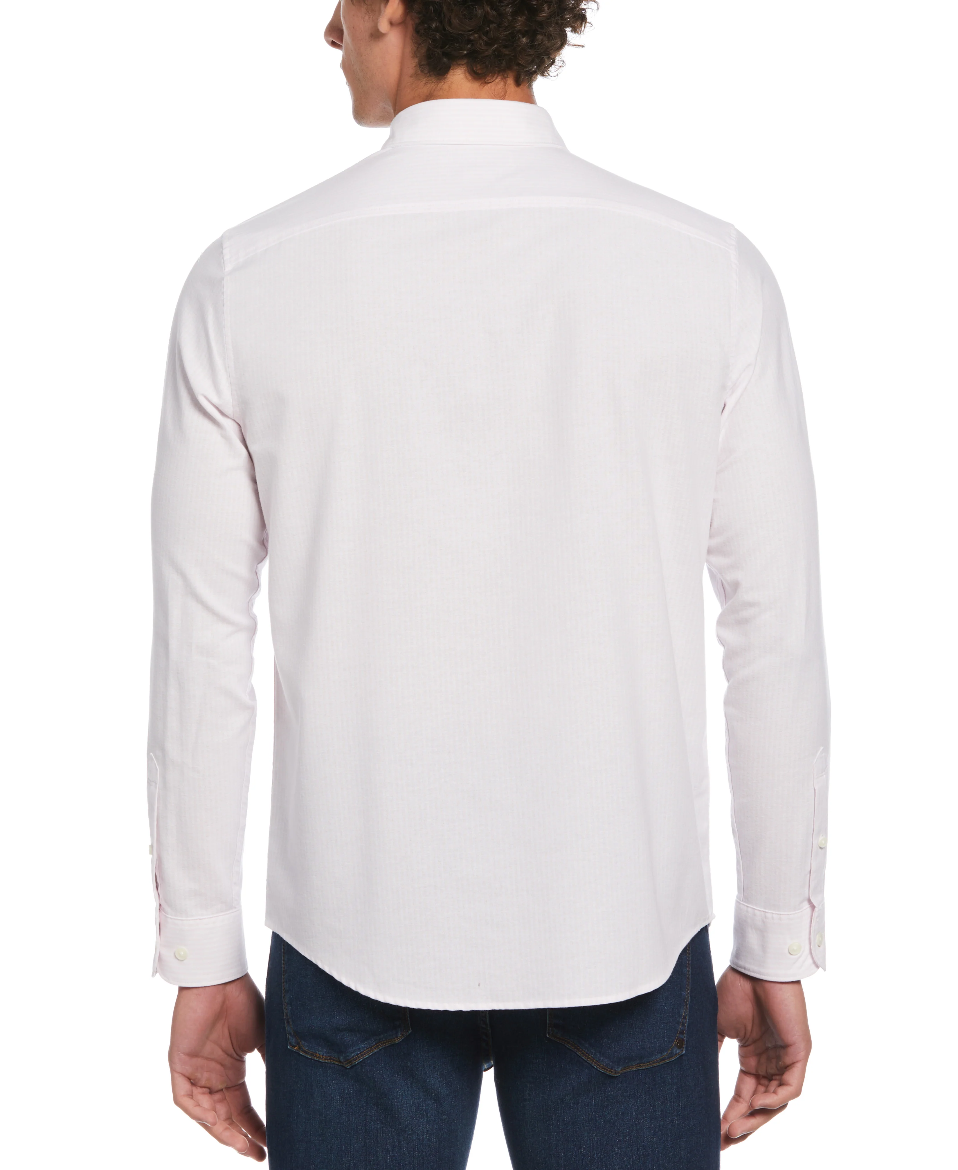 Oxford Long Sleeve Stripe Shirt - Image 10