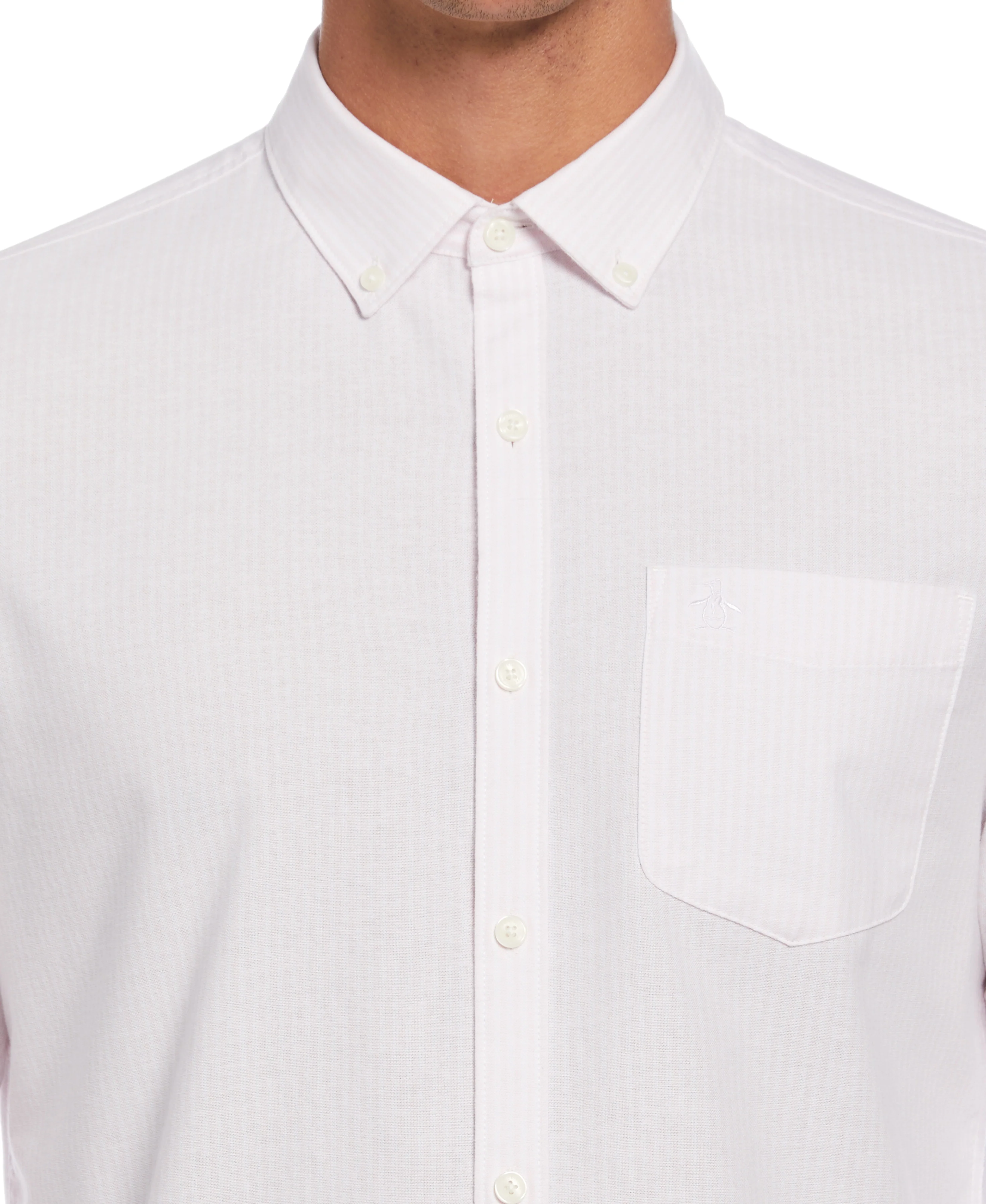 Oxford Long Sleeve Stripe Shirt - Image 11