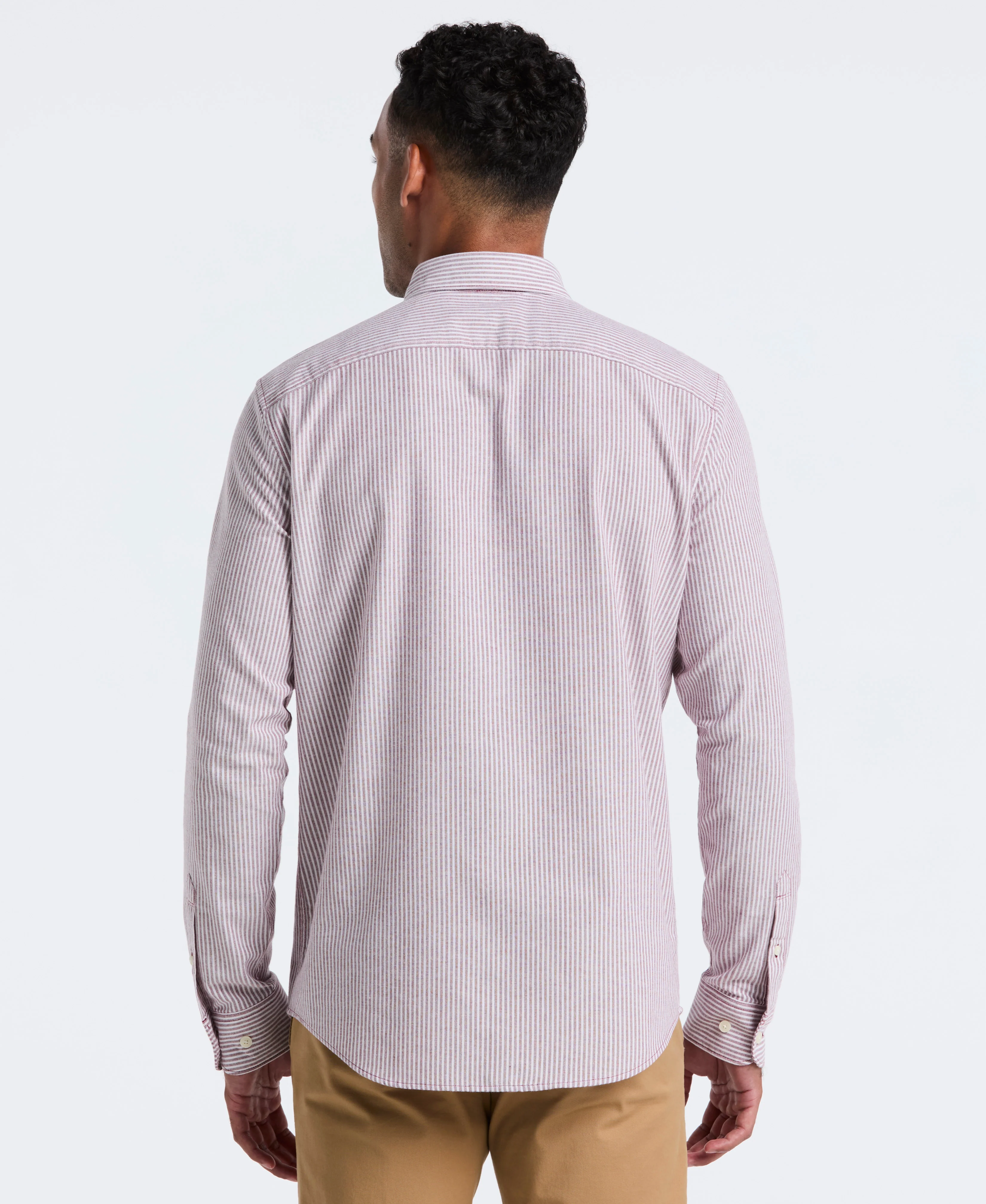 Oxford Long Sleeve Stripe Shirt - Image 6