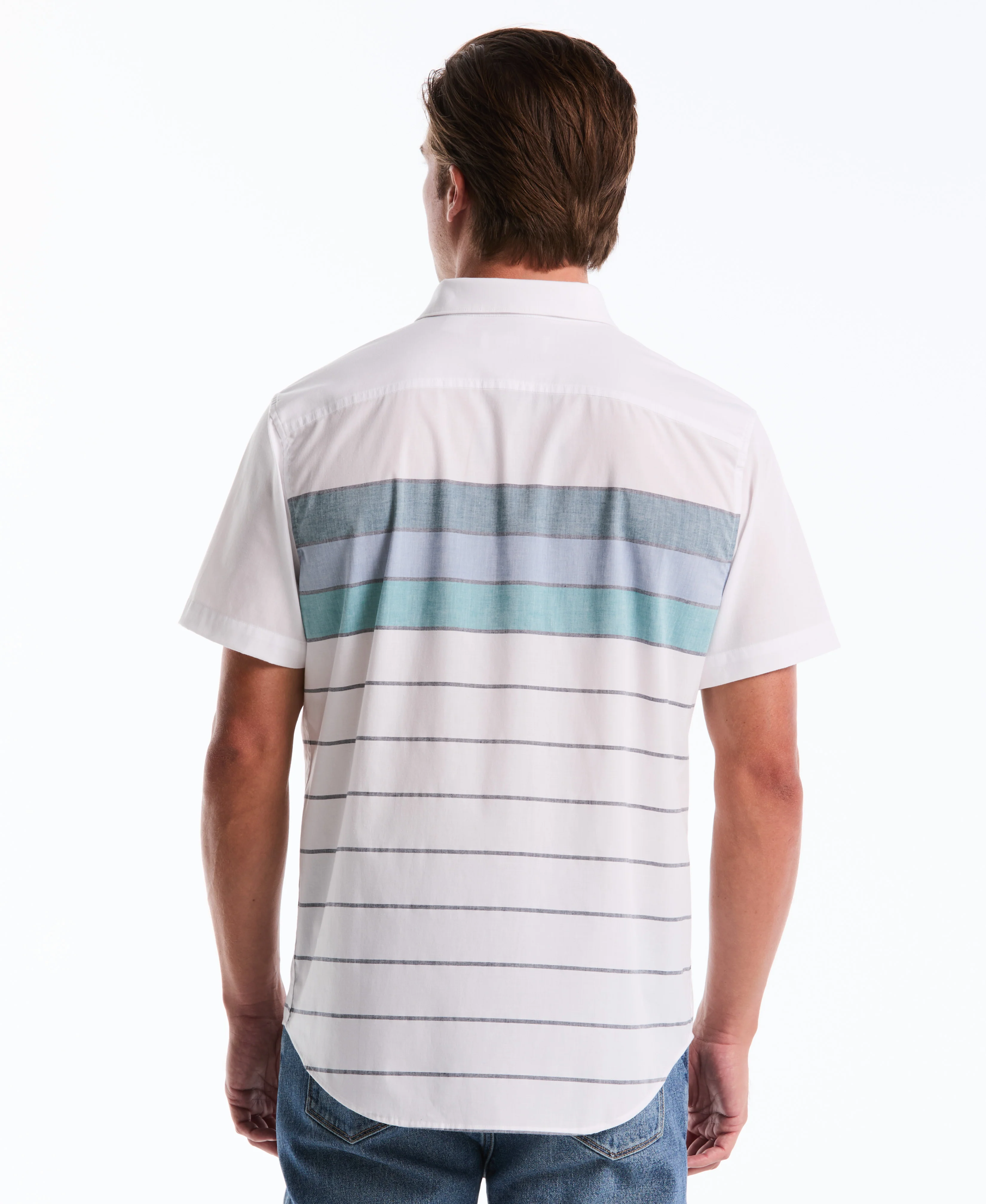 Striped Button-Down Poplin Shirt - Image 6