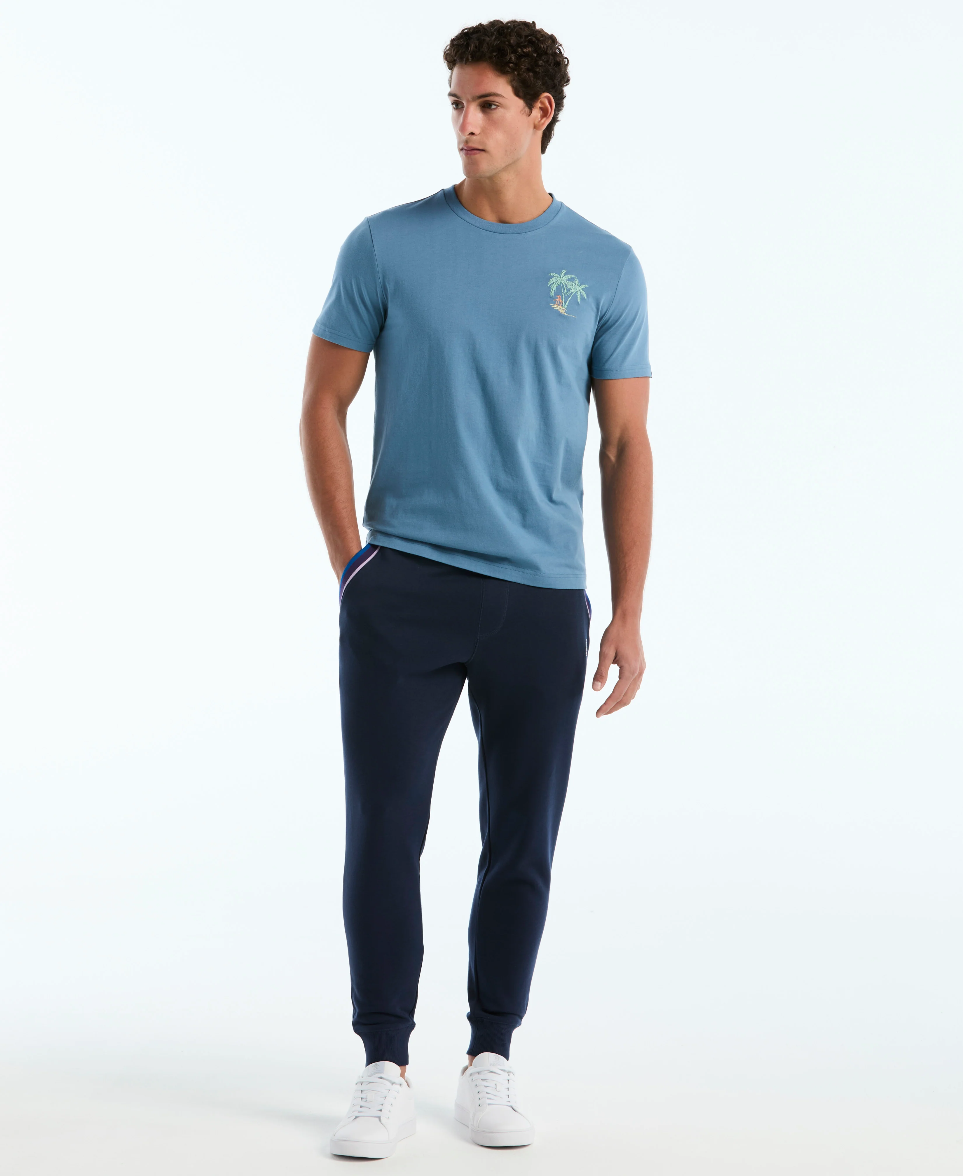 Striped Pocket Drawstring Jogger