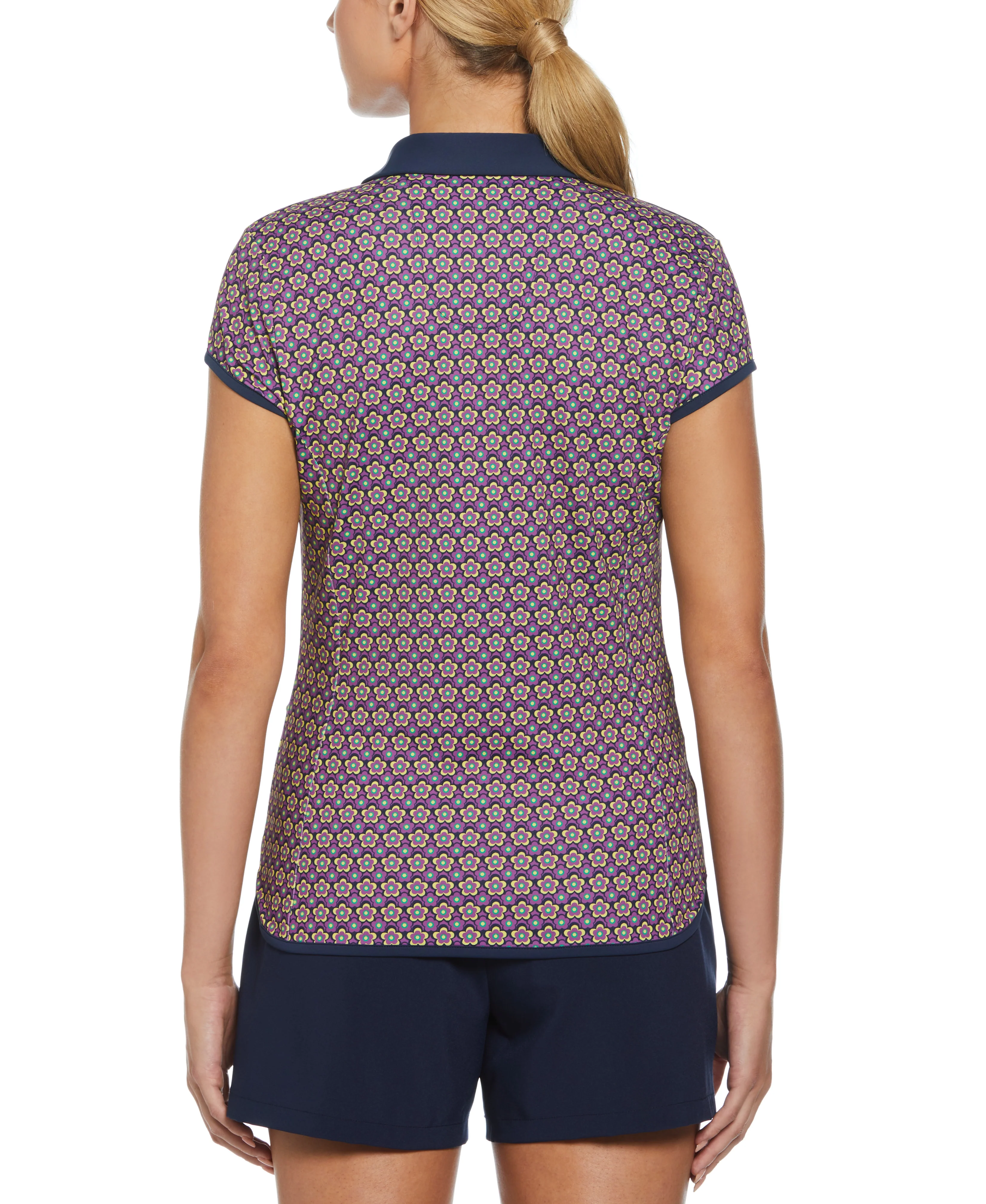 Women's Sweetheart Floral Print Polo - Image 2