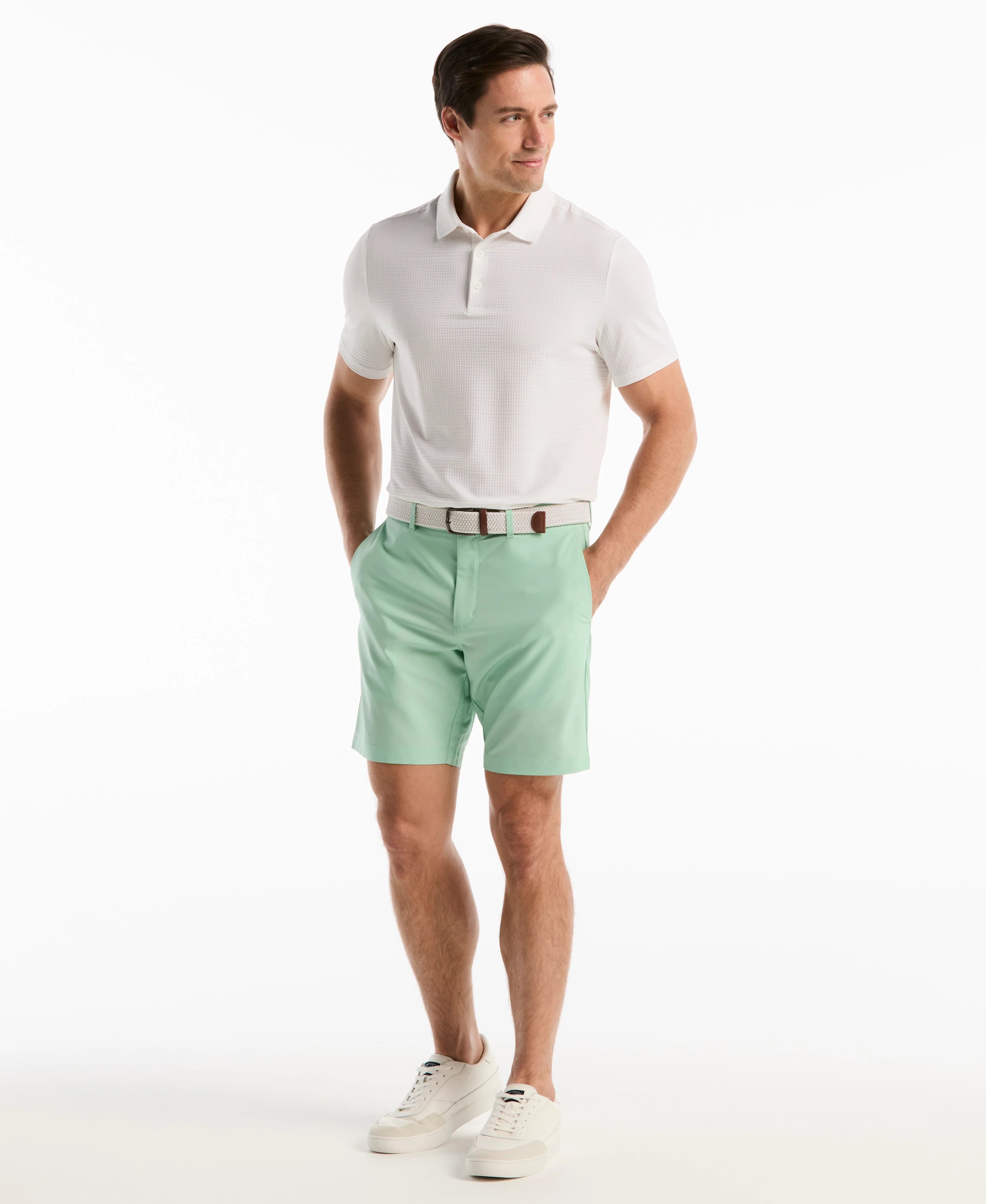 8" Technical Flat Front Golf Short - Image 21