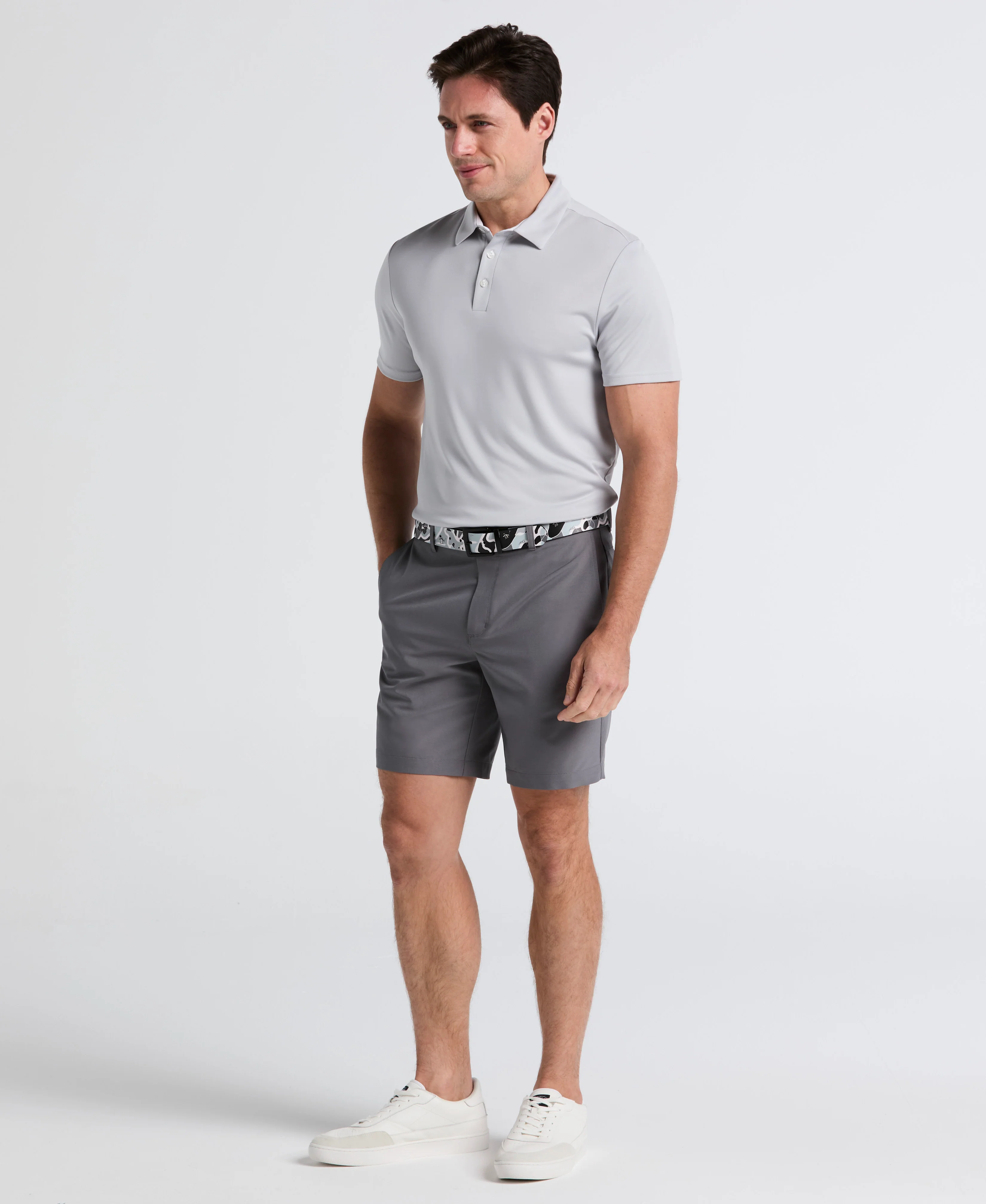 8" Technical Flat Front Golf Short - Image 5