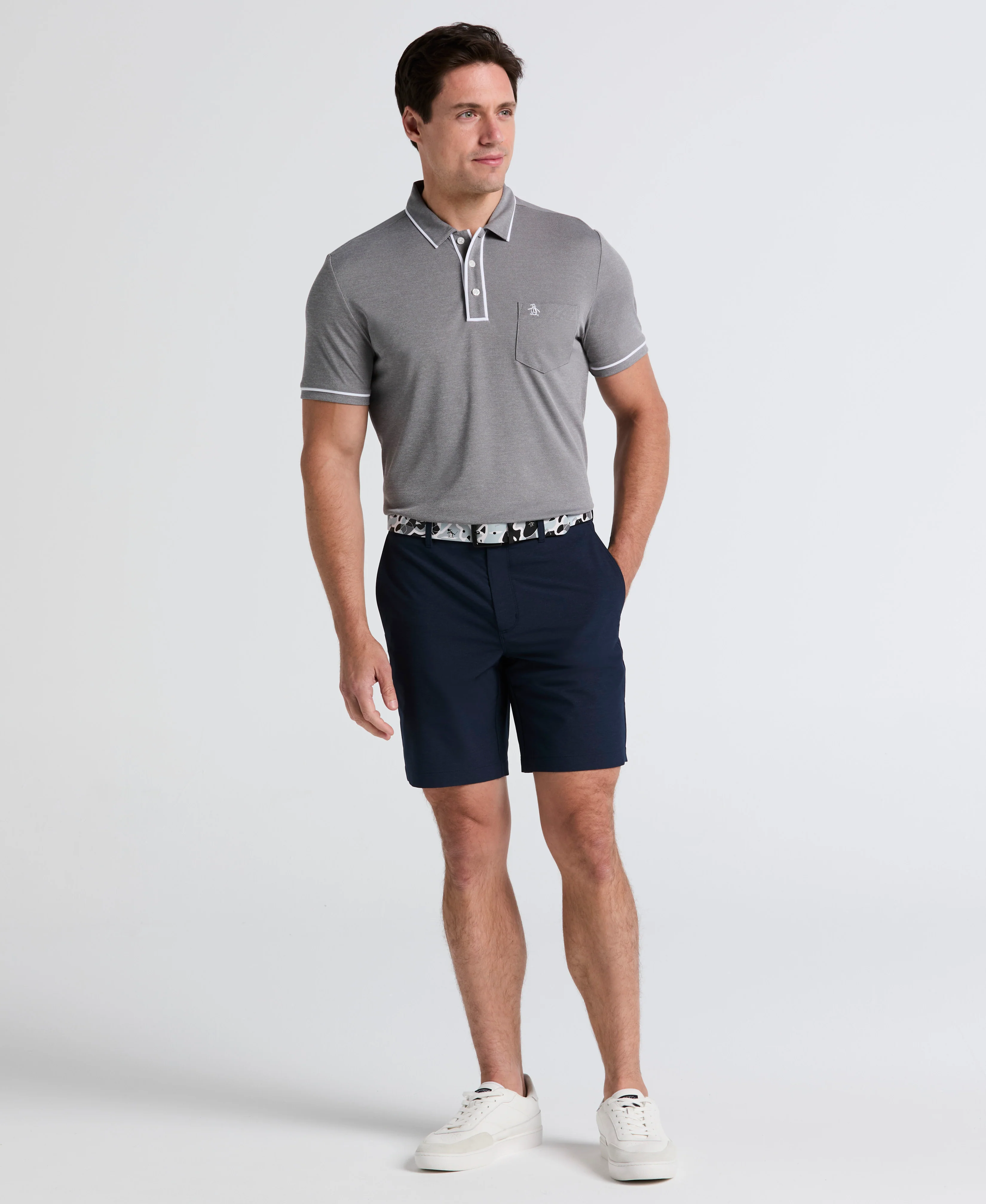 8" Technical Flat Front Golf Short - Image 9