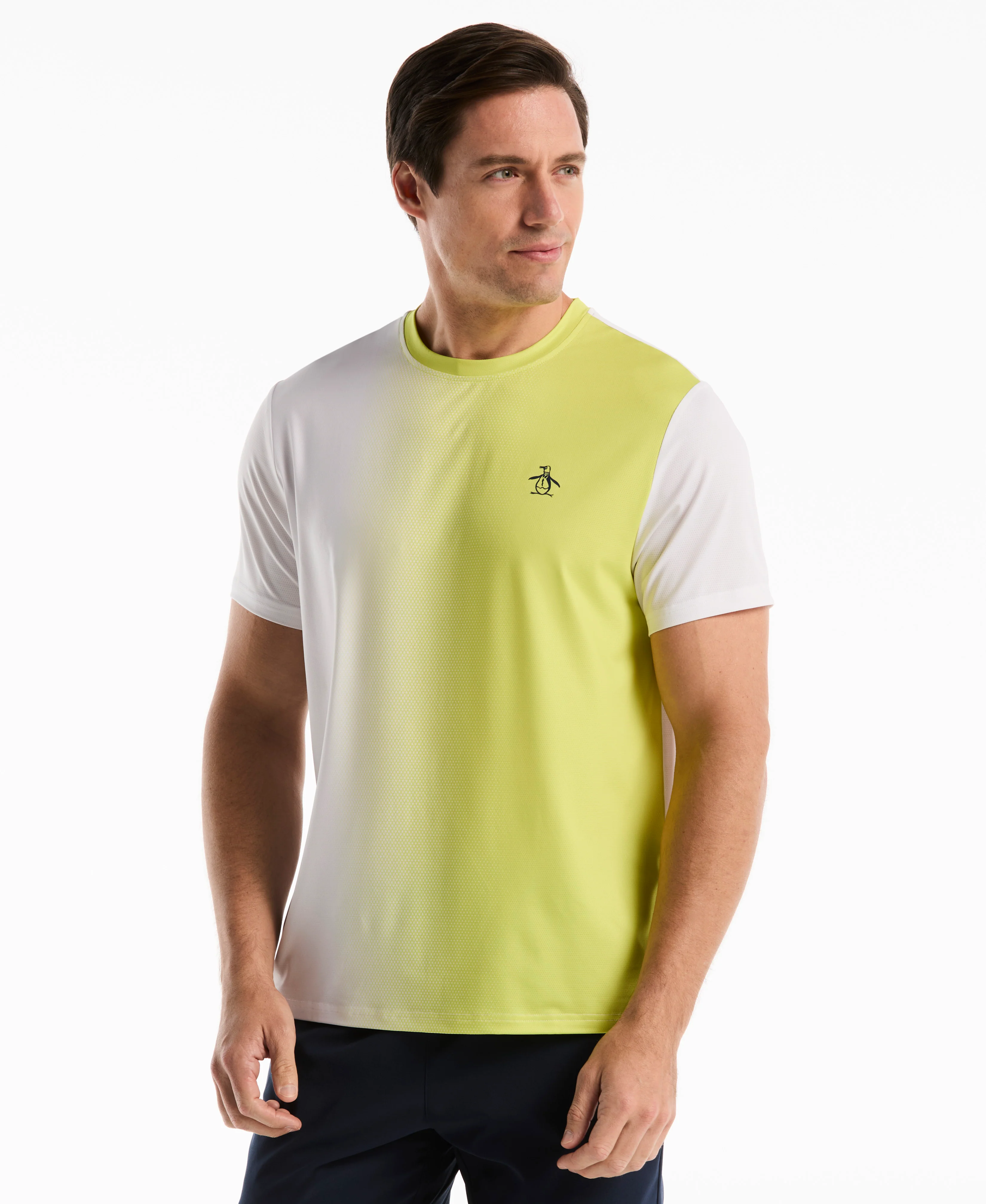 Vertical Ombre Tennis Crew Tee
