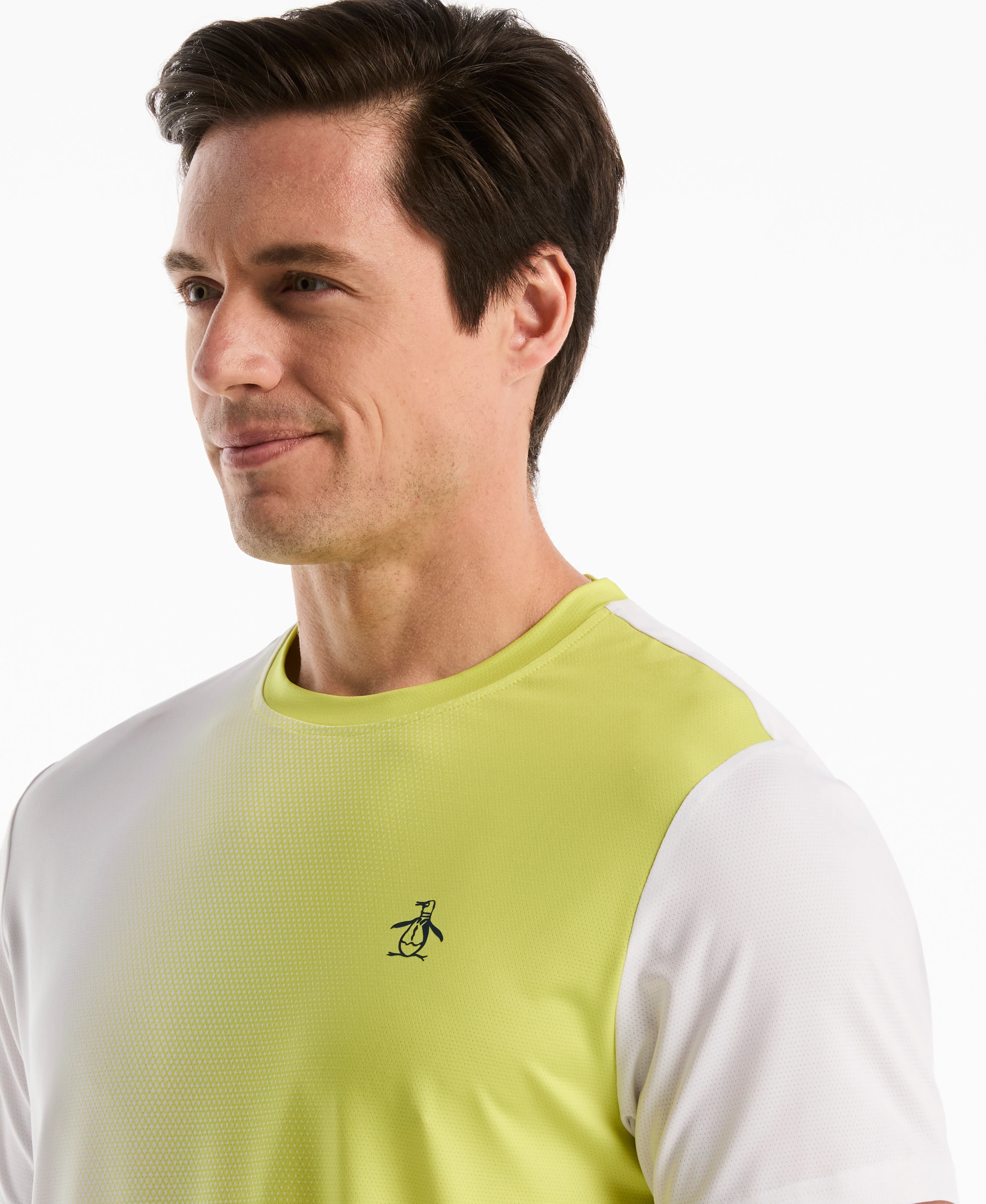 Vertical Ombre Tennis Crew Tee - Image 3