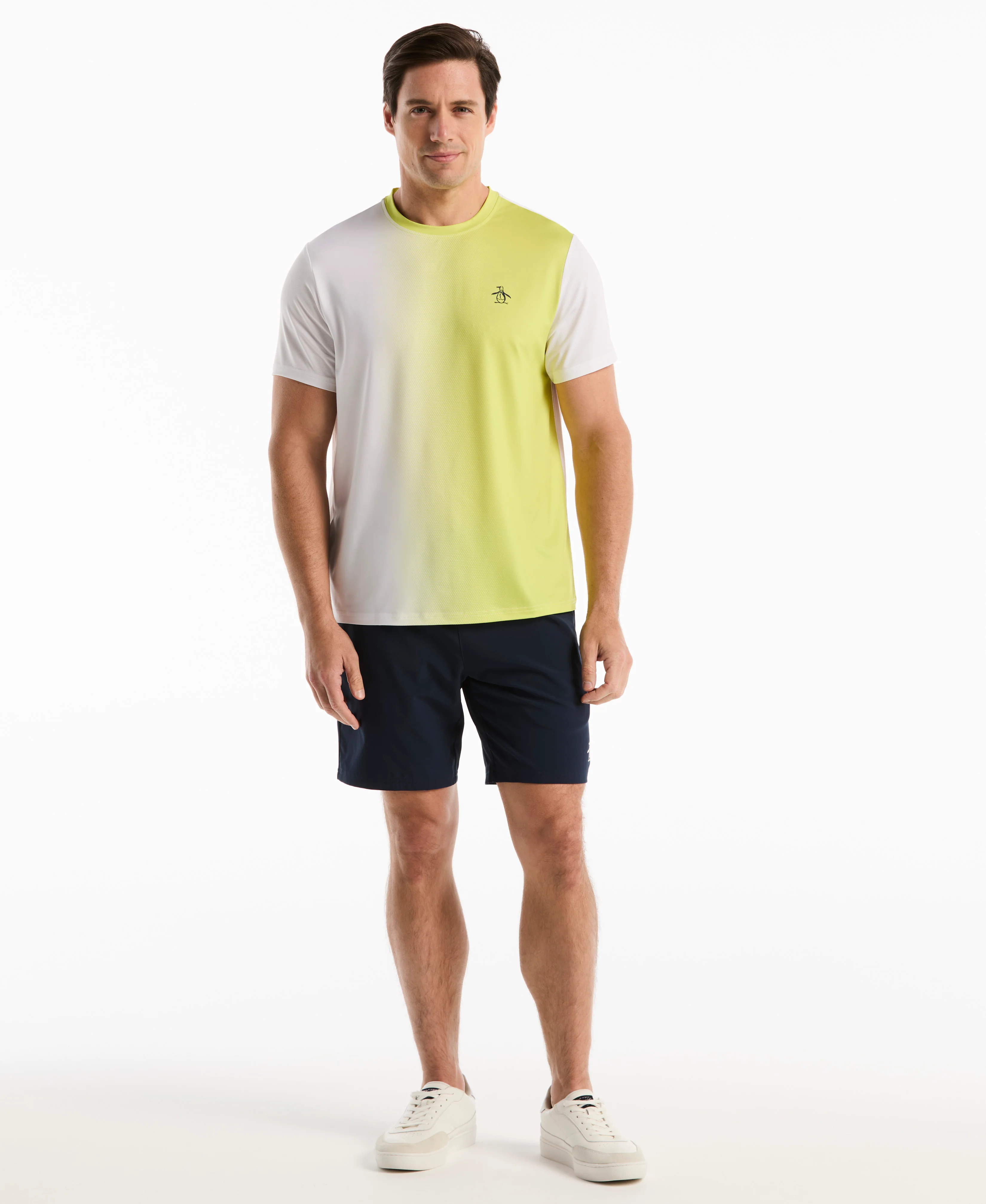 Vertical Ombre Tennis Crew Tee - Image 4