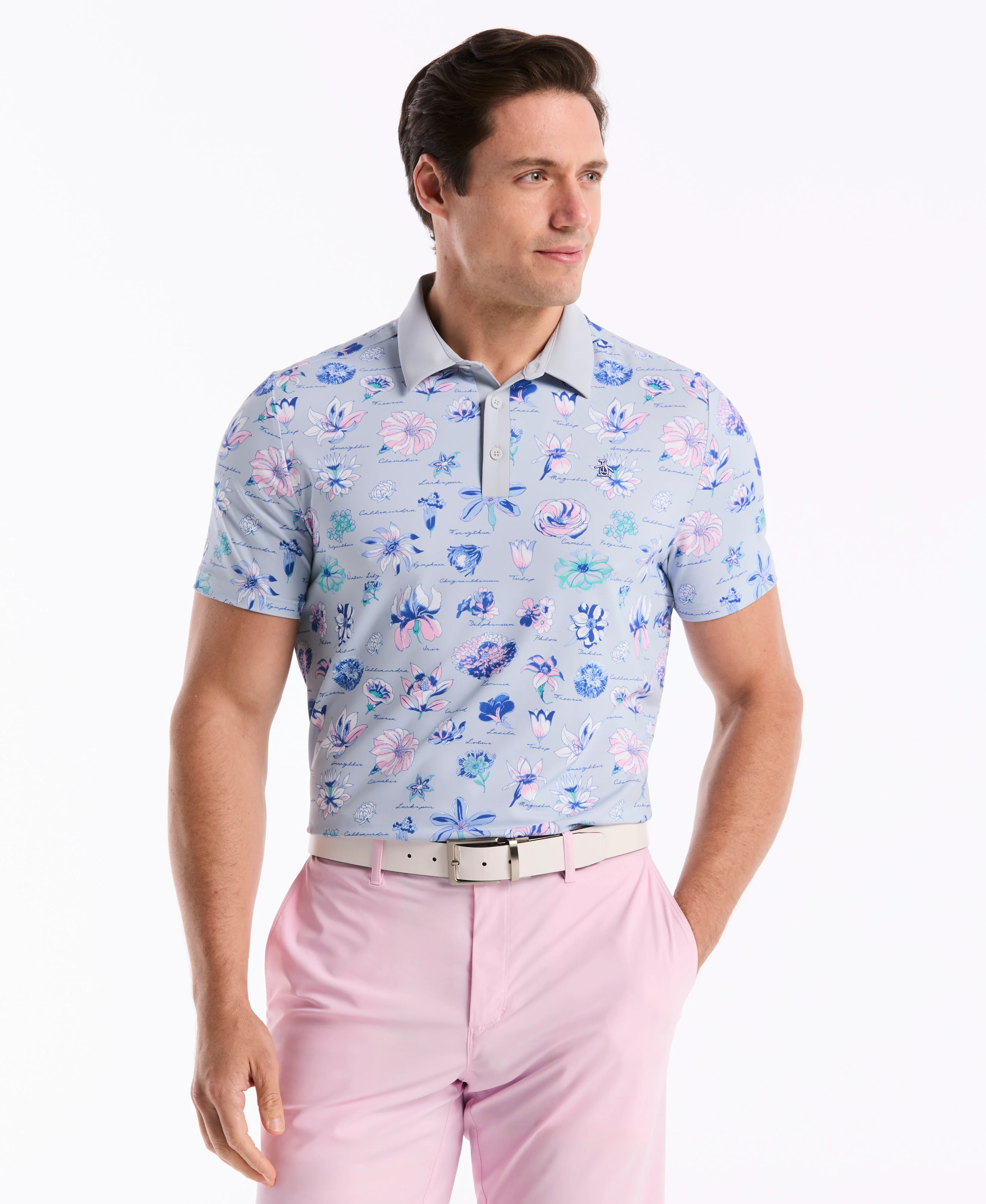 Pete's Watercolor Study Golf Polo