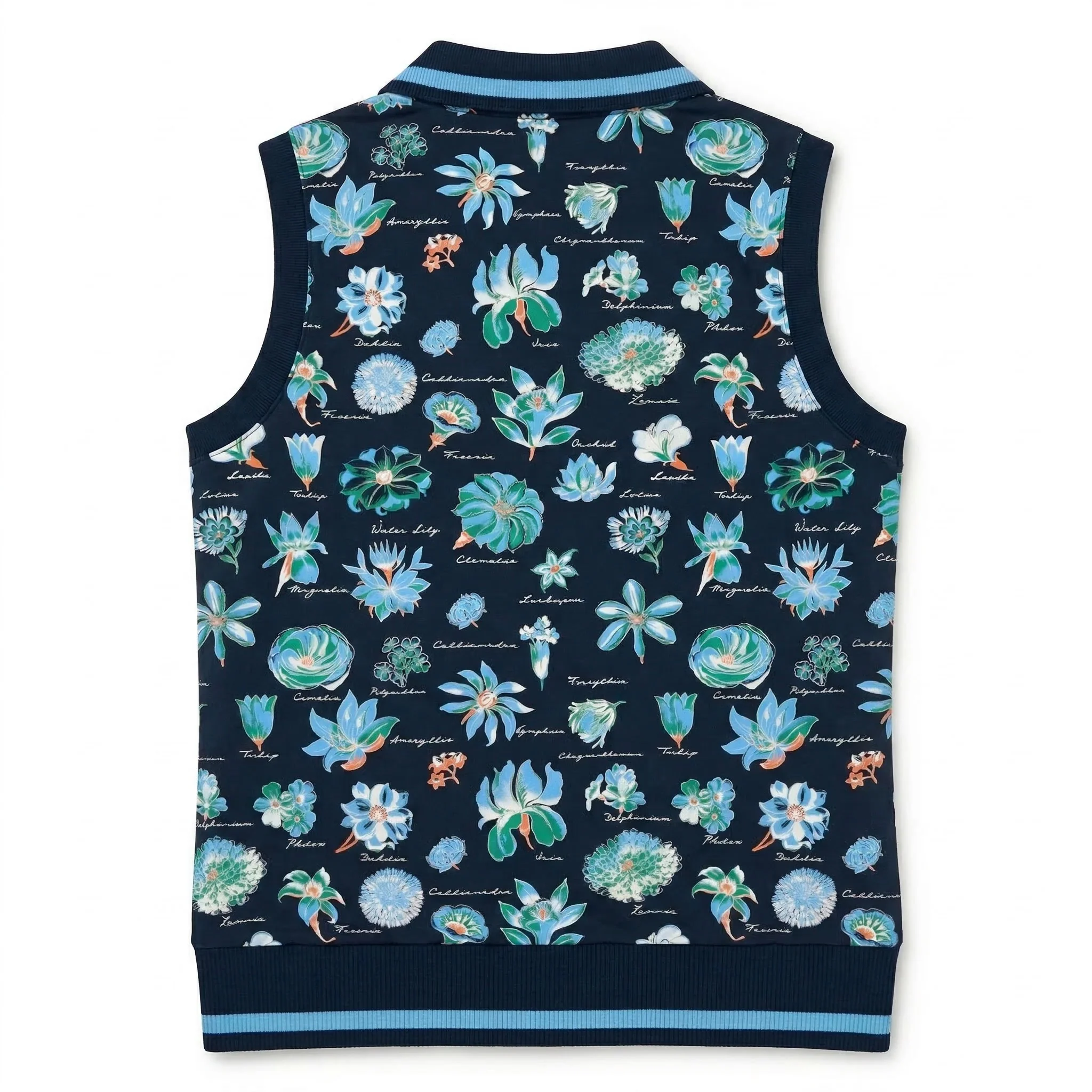 Women's Floral Sleeveless Golf Polo - Image 2