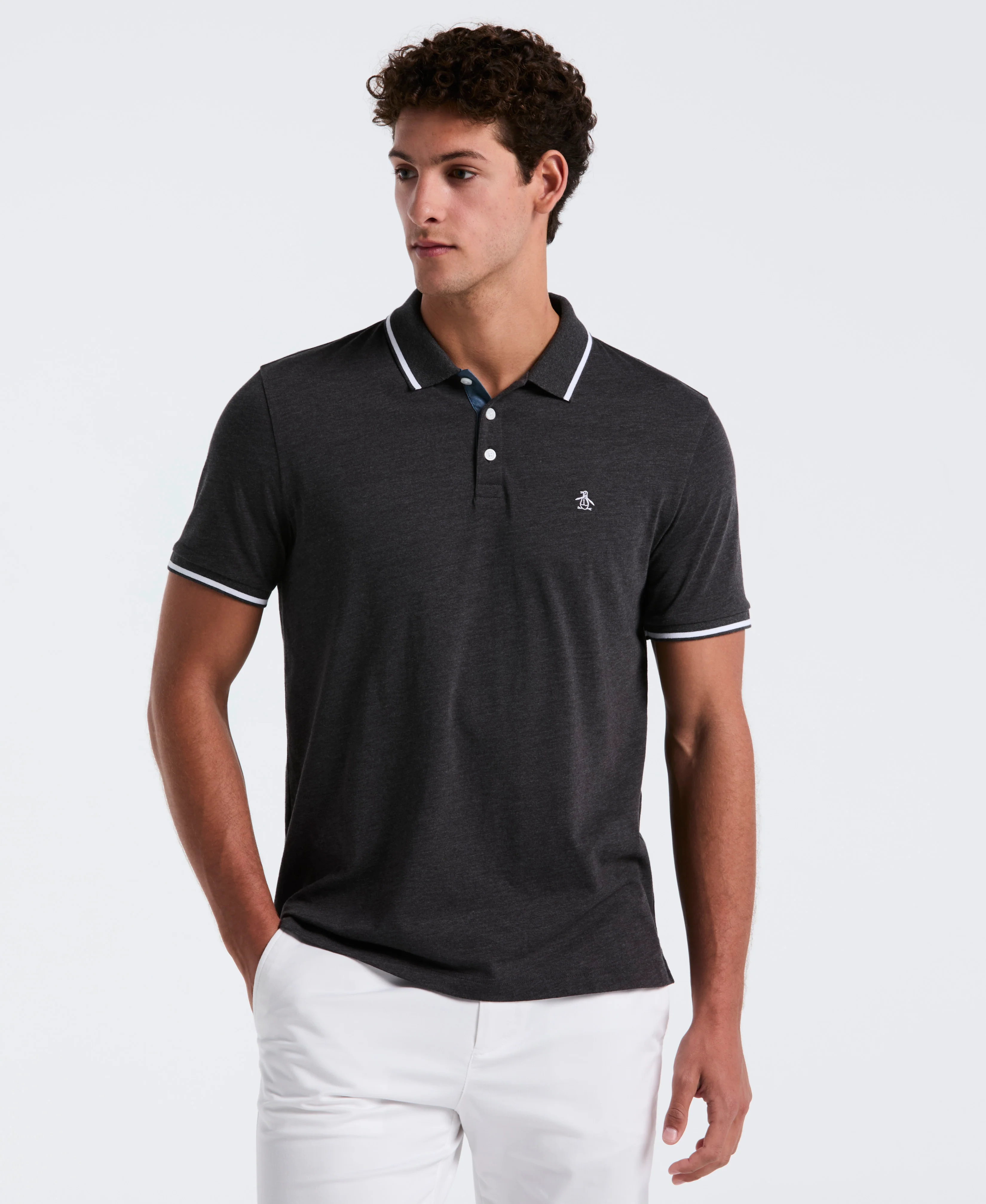 Tipped Jersey Polo - Image 11