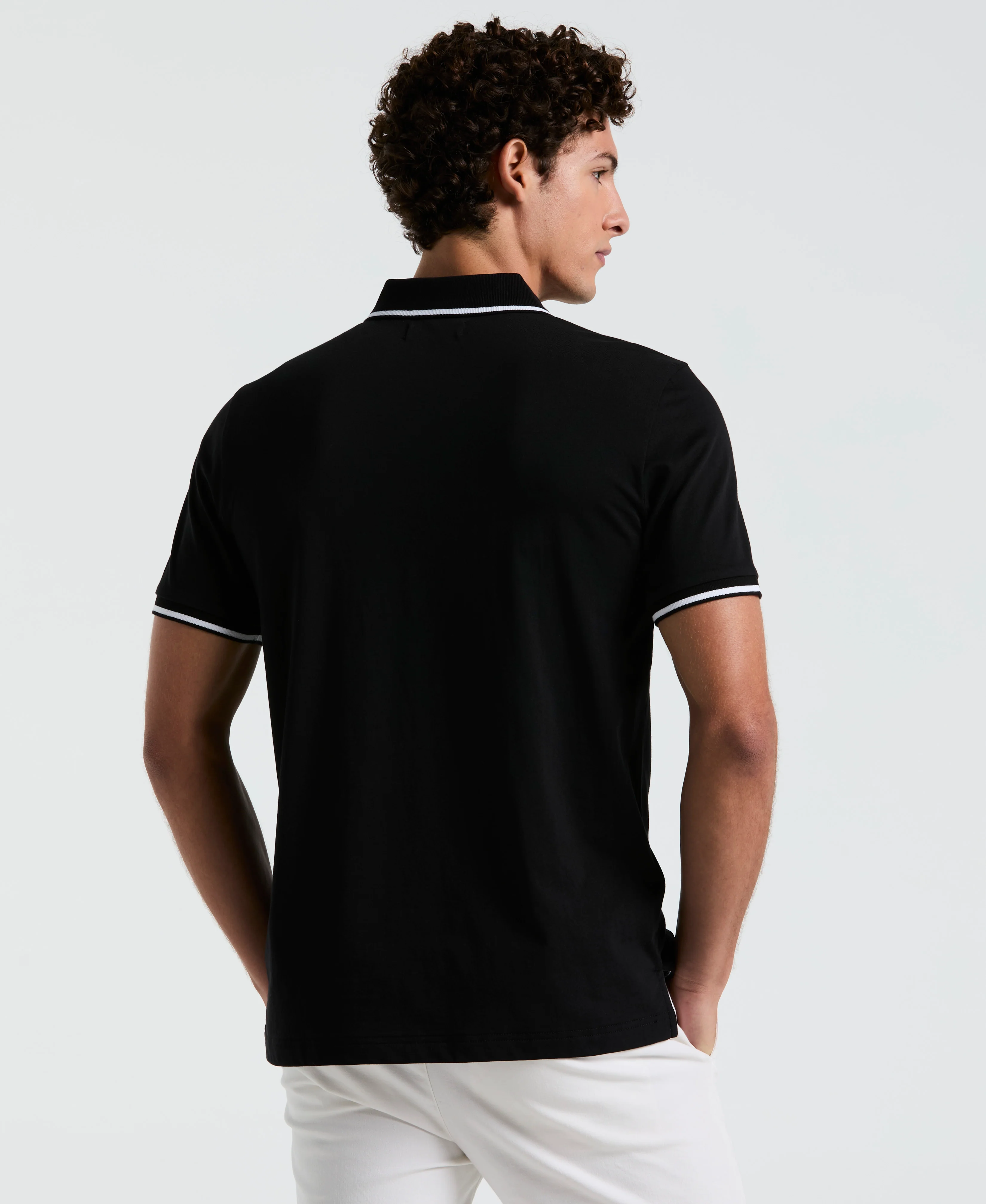 Tipped Jersey Polo - Image 26