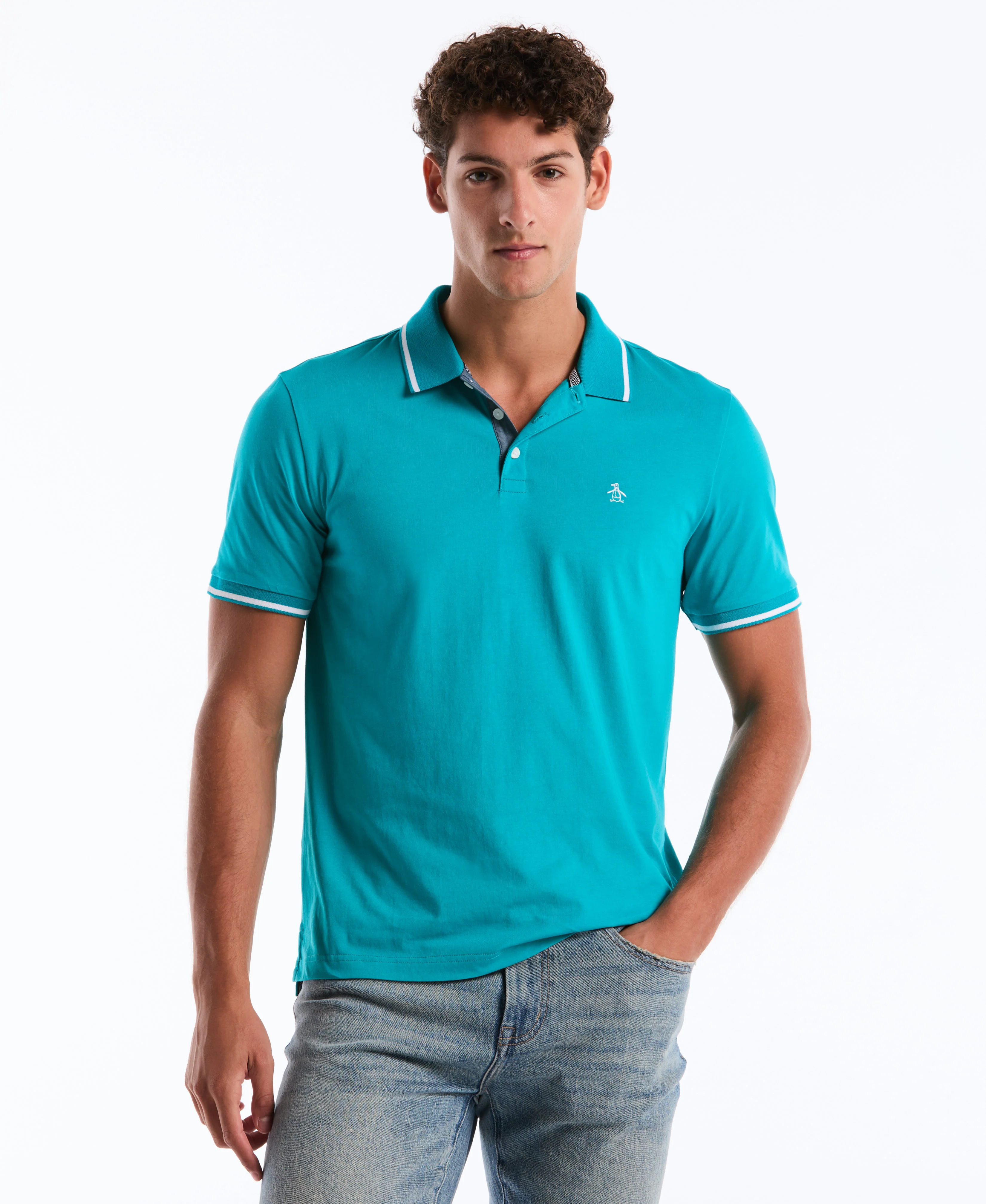 Tipped Jersey Polo - Image 33