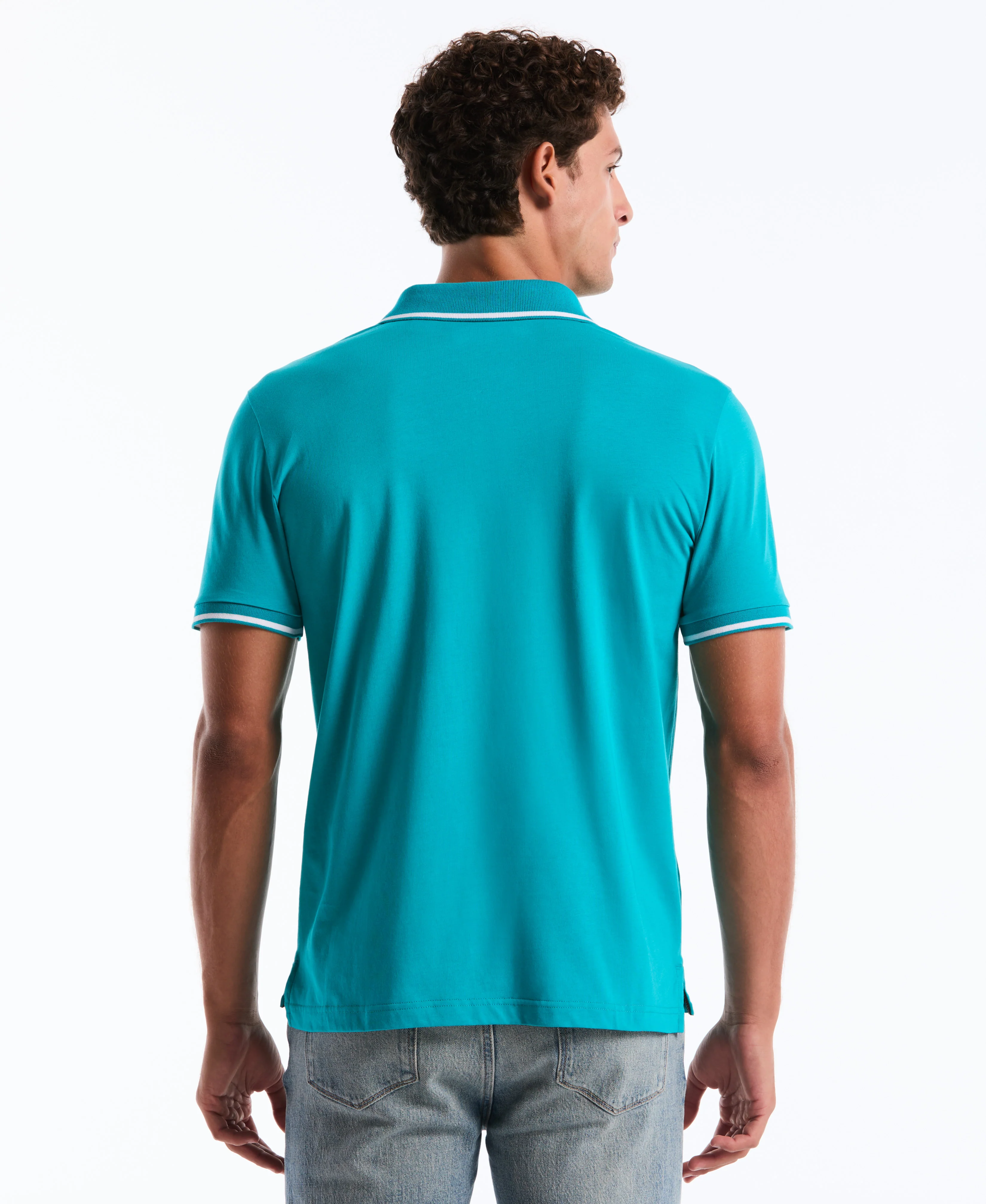 Tipped Jersey Polo - Image 34