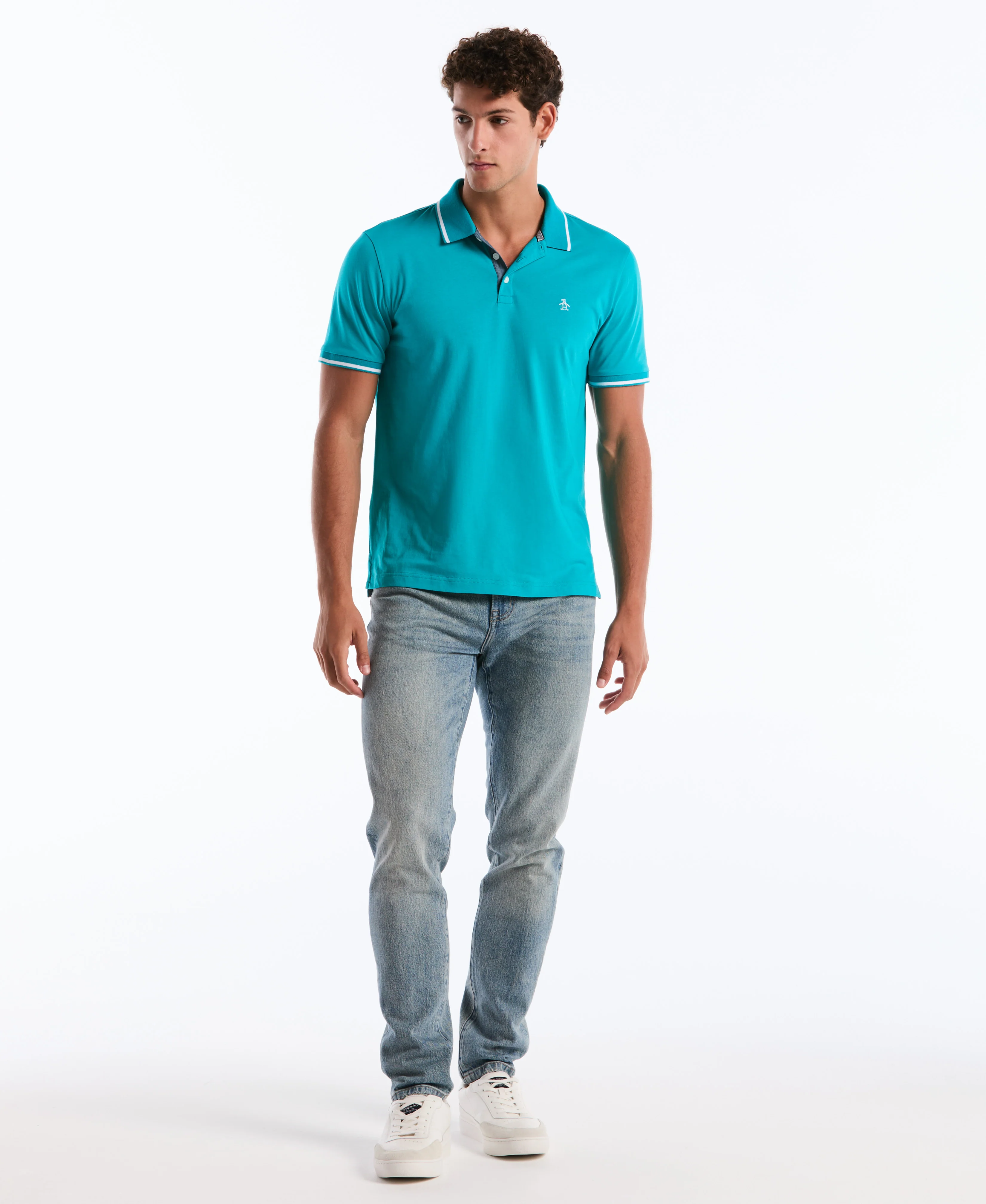 Tipped Jersey Polo - Image 36