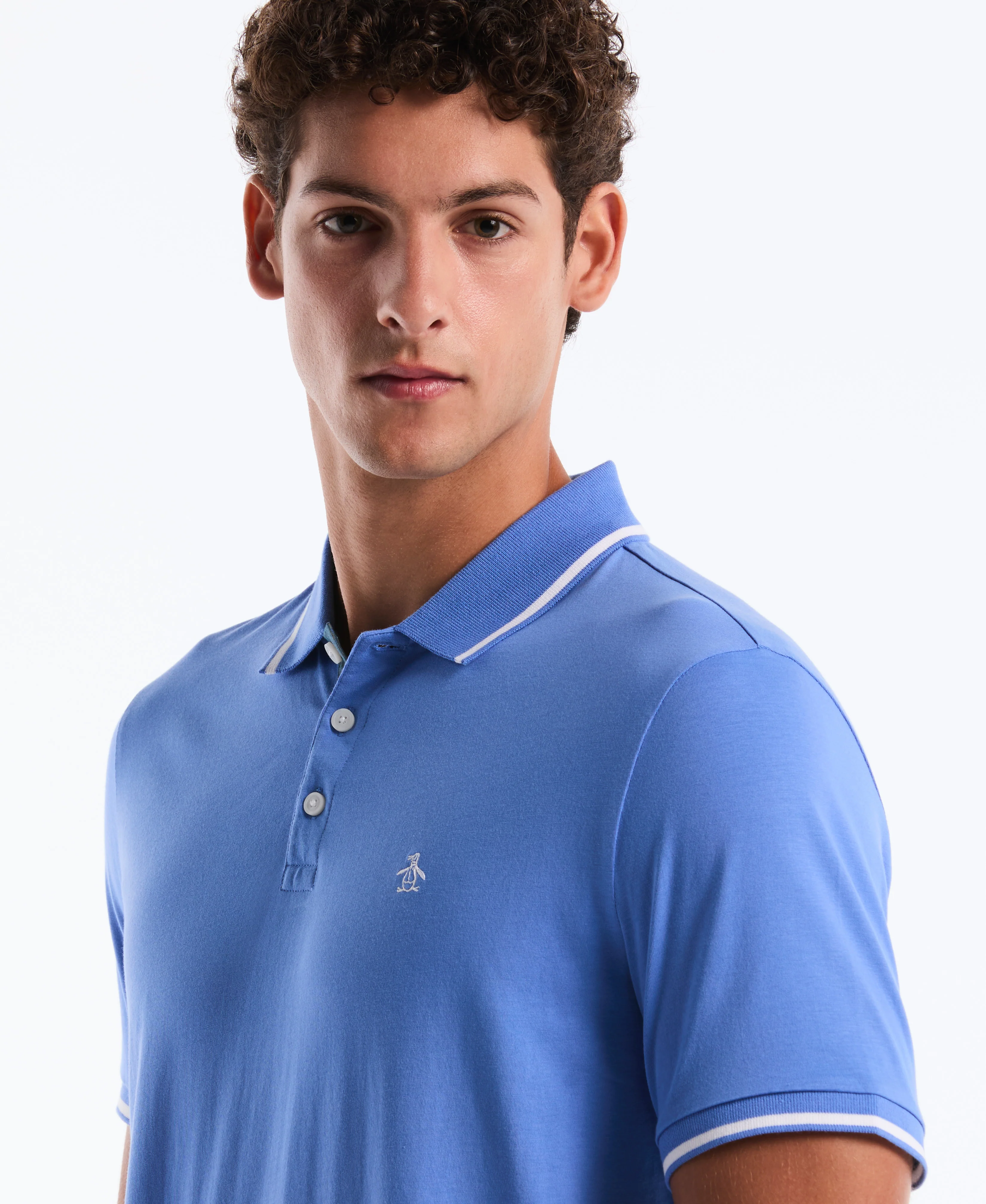 Tipped Jersey Polo - Image 48