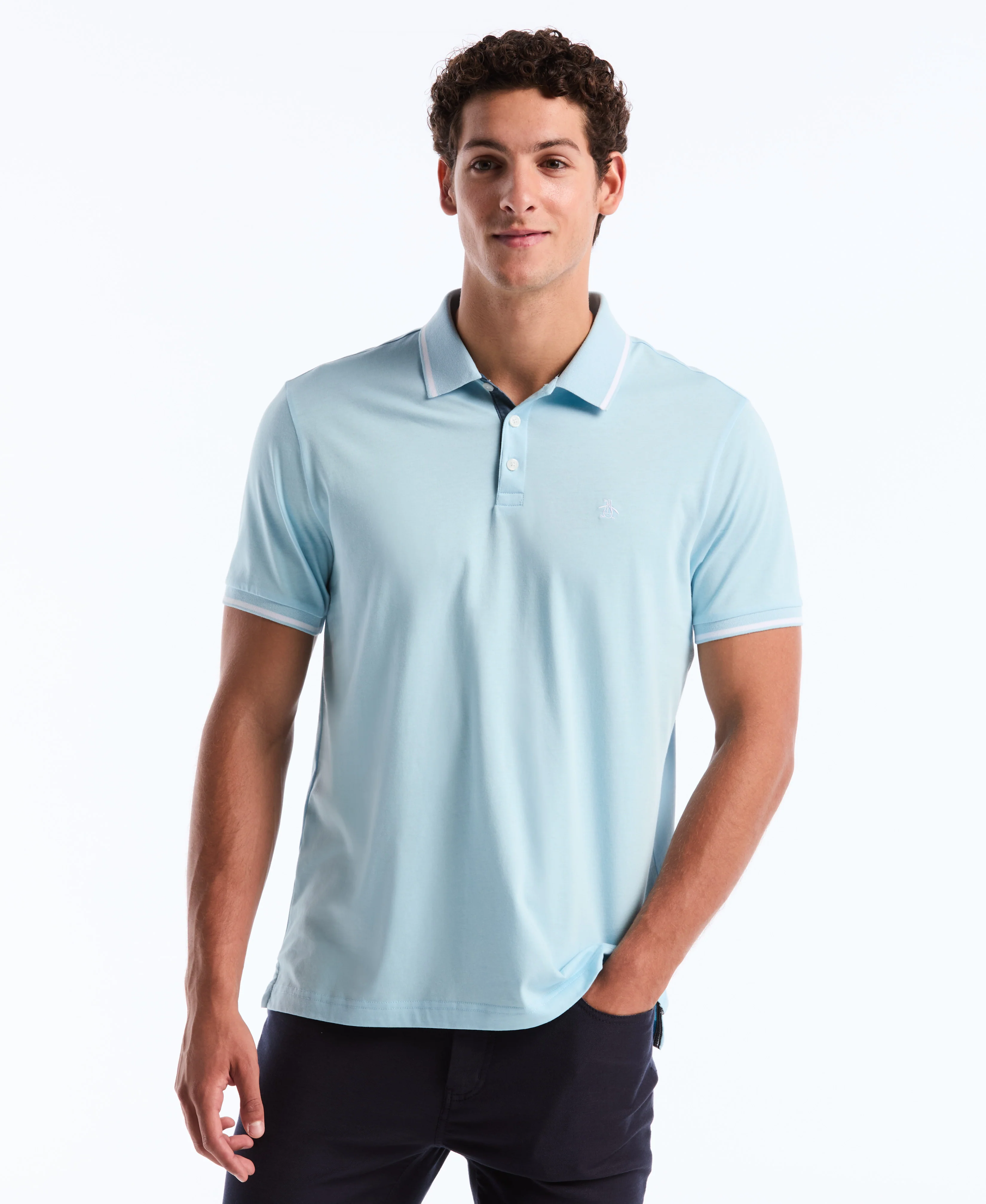 Tipped Jersey Polo - Image 7