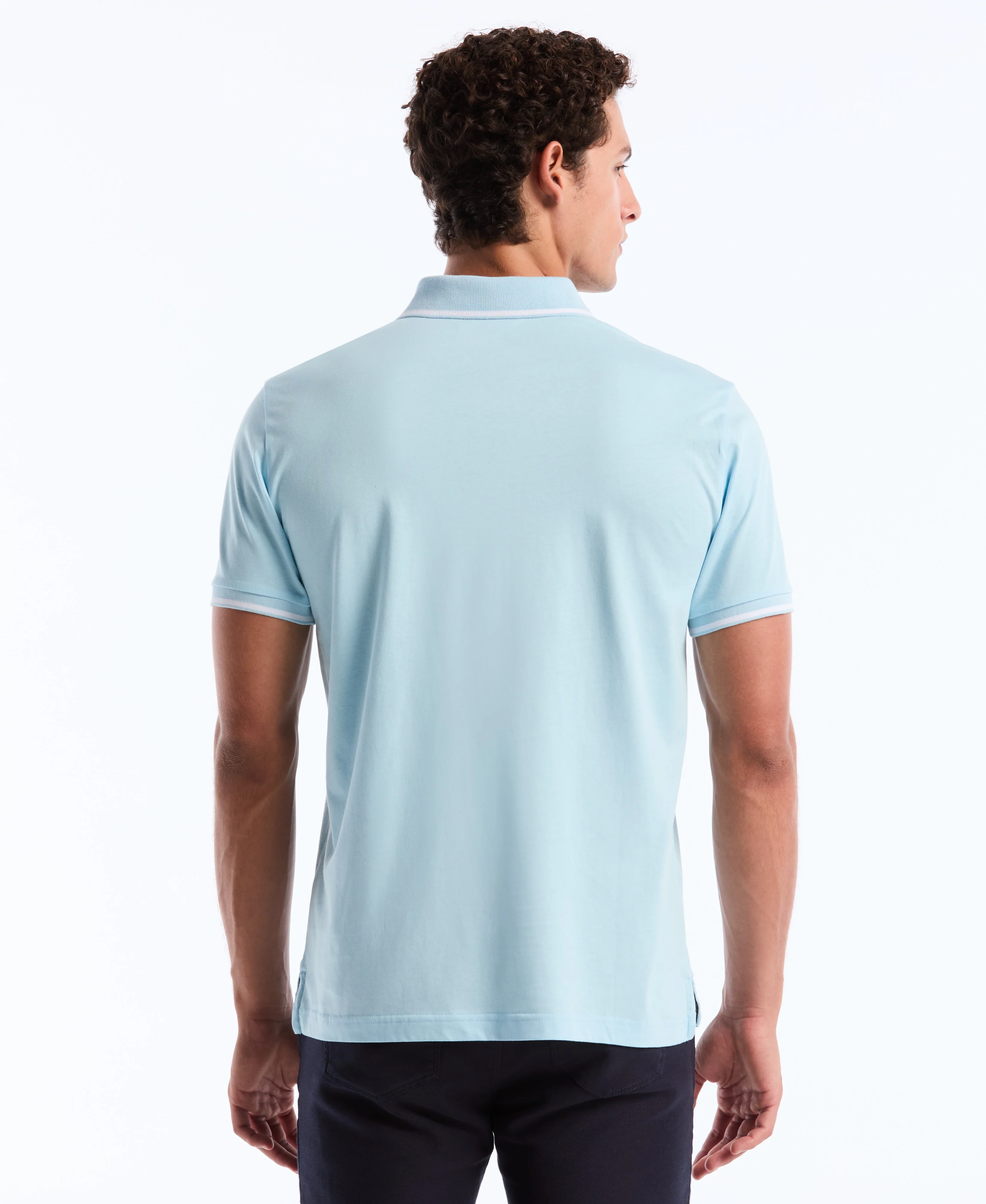 Tipped Jersey Polo - Image 8