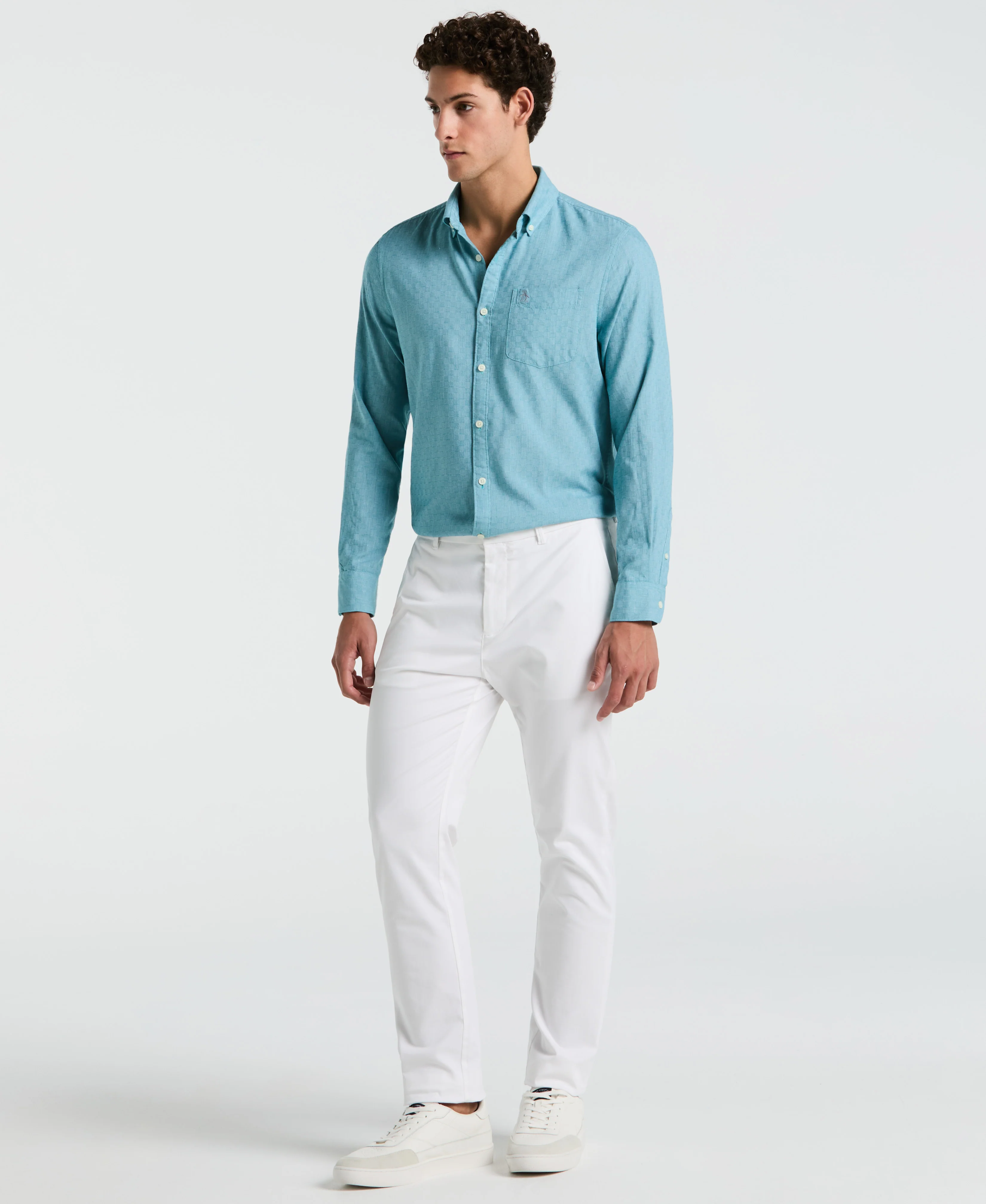 EcoVero™ Tonal Long Sleeve Shirt - Image 4