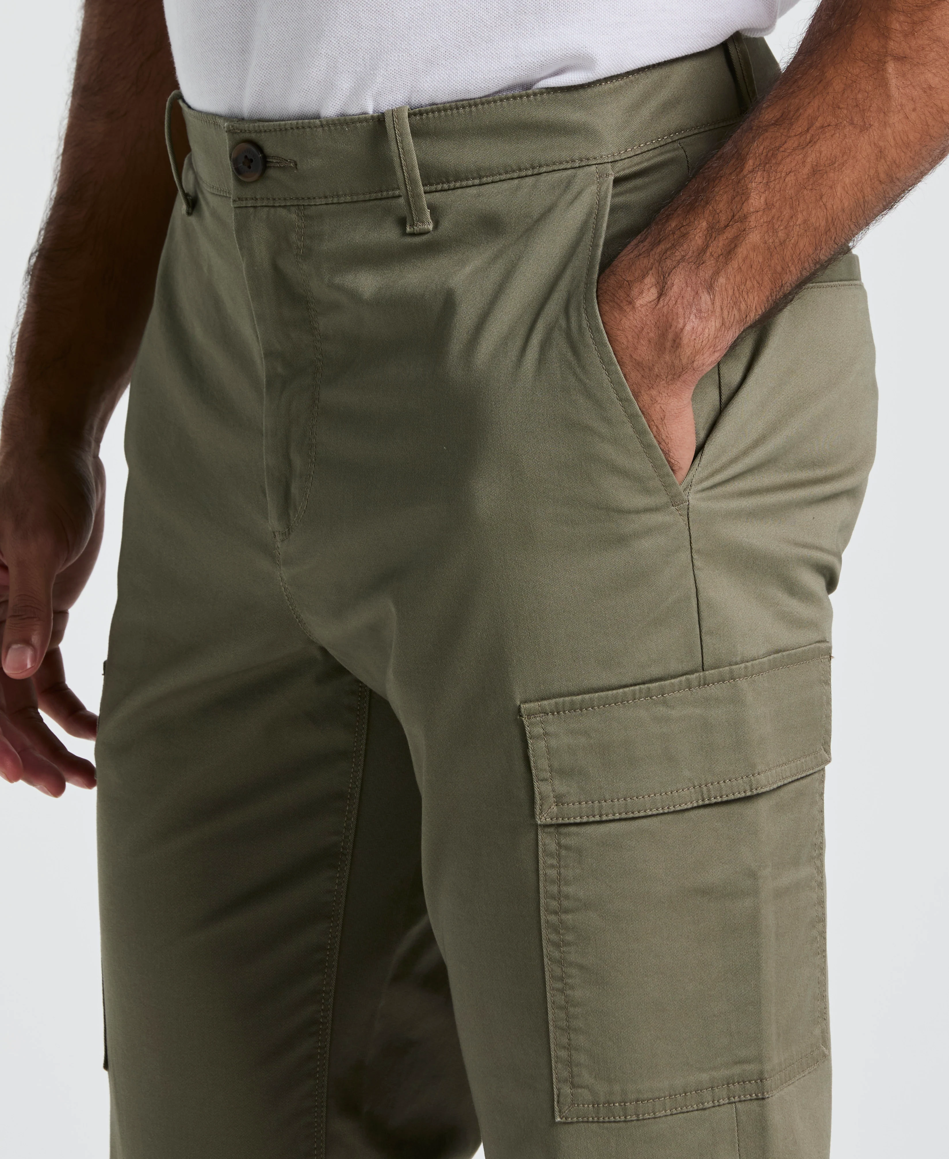Twill Cargo Trousers - Image 7