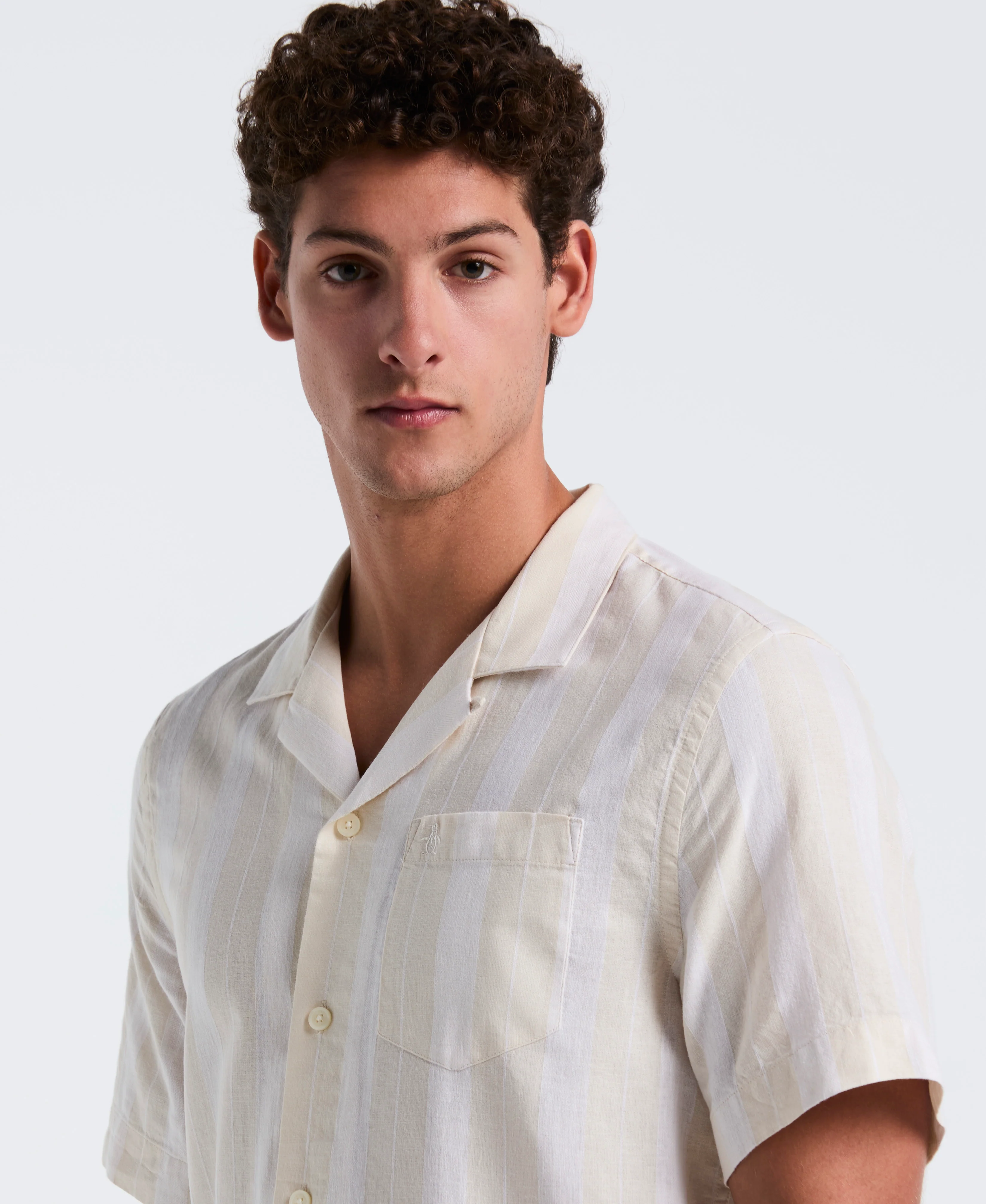 Vertical Stripe Pocket Shirt - Image 3
