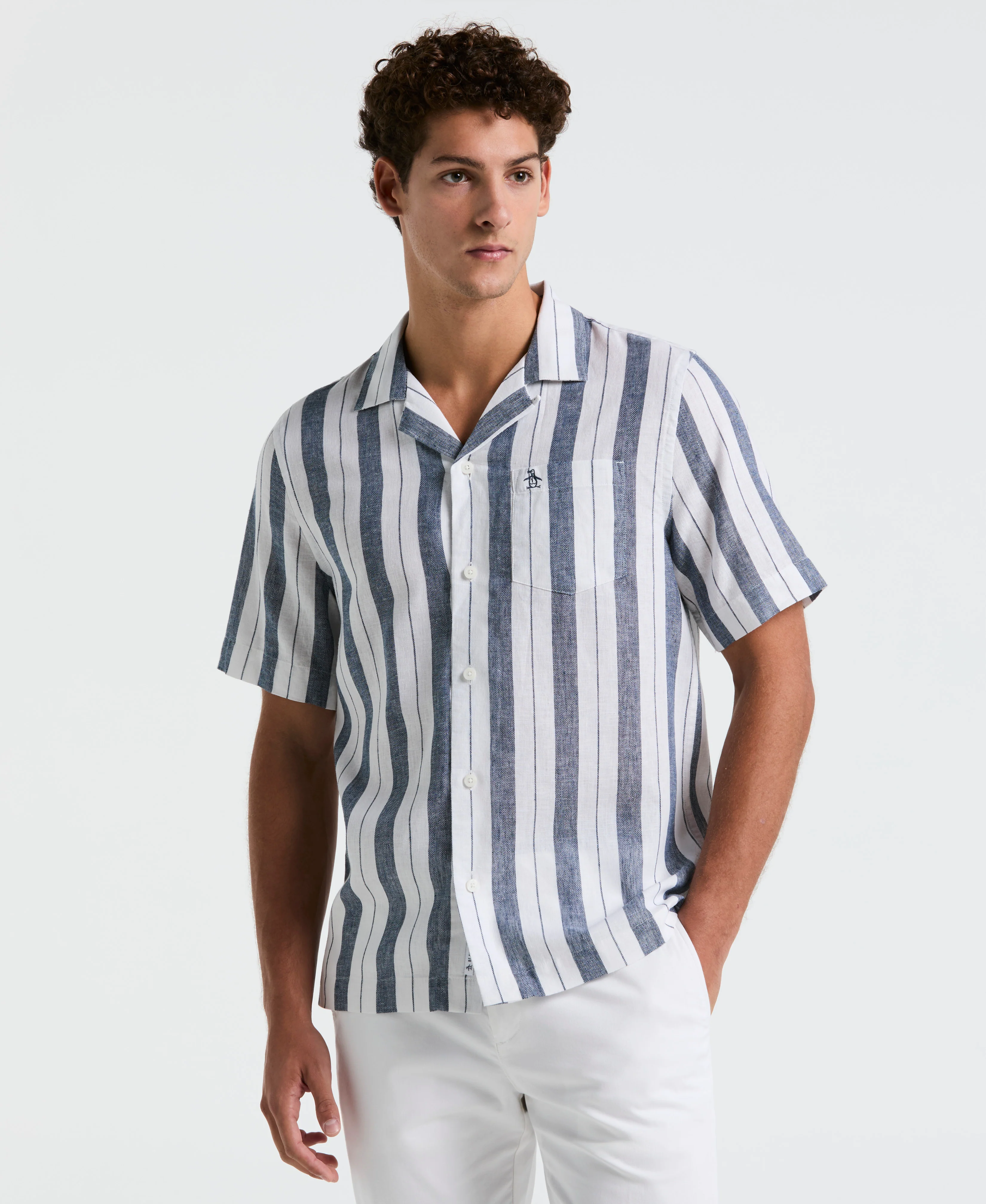 Vertical Stripe Pocket Shirt - Image 4