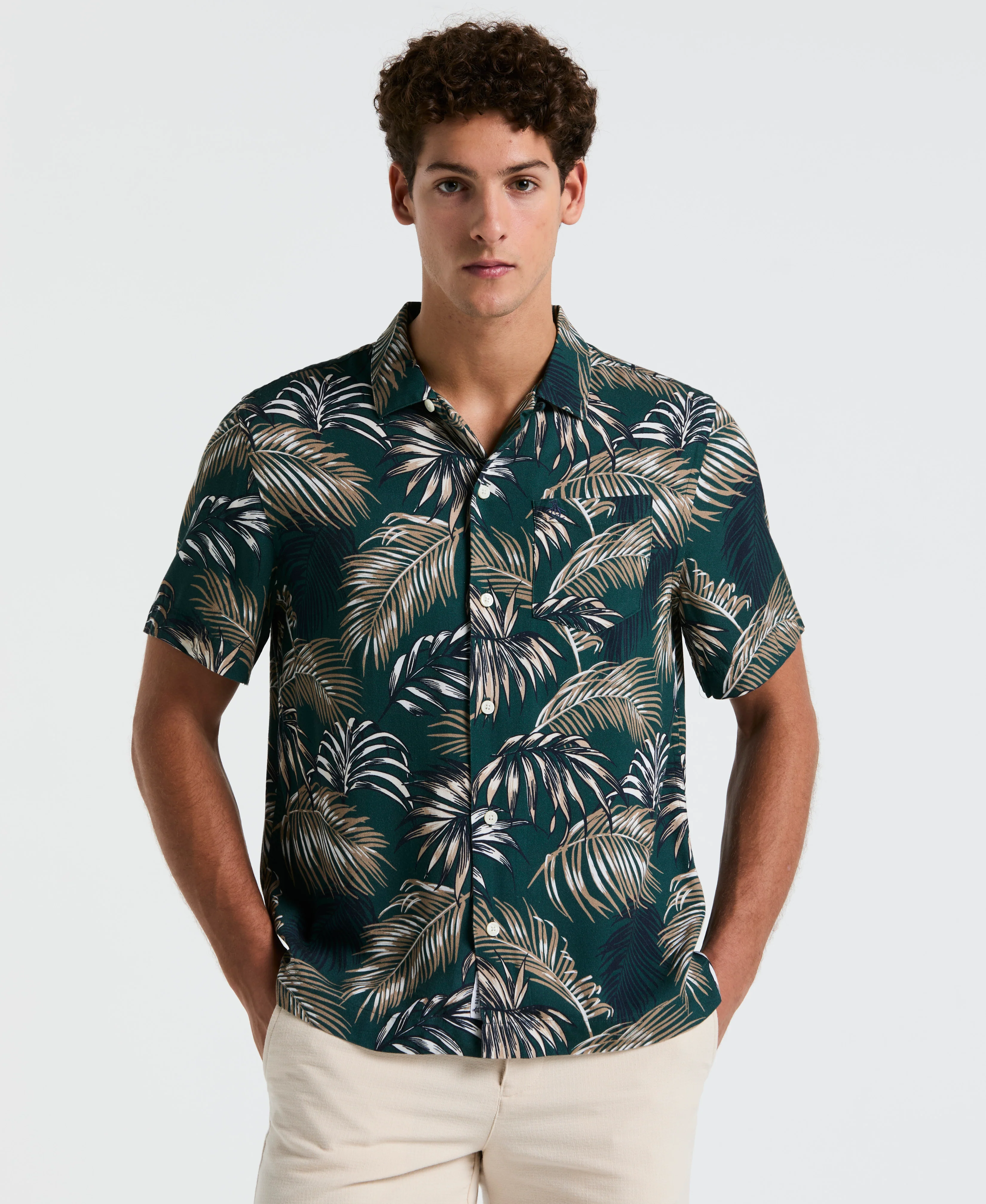 All-Over Palm Leaf Camp Shirt - Image 5