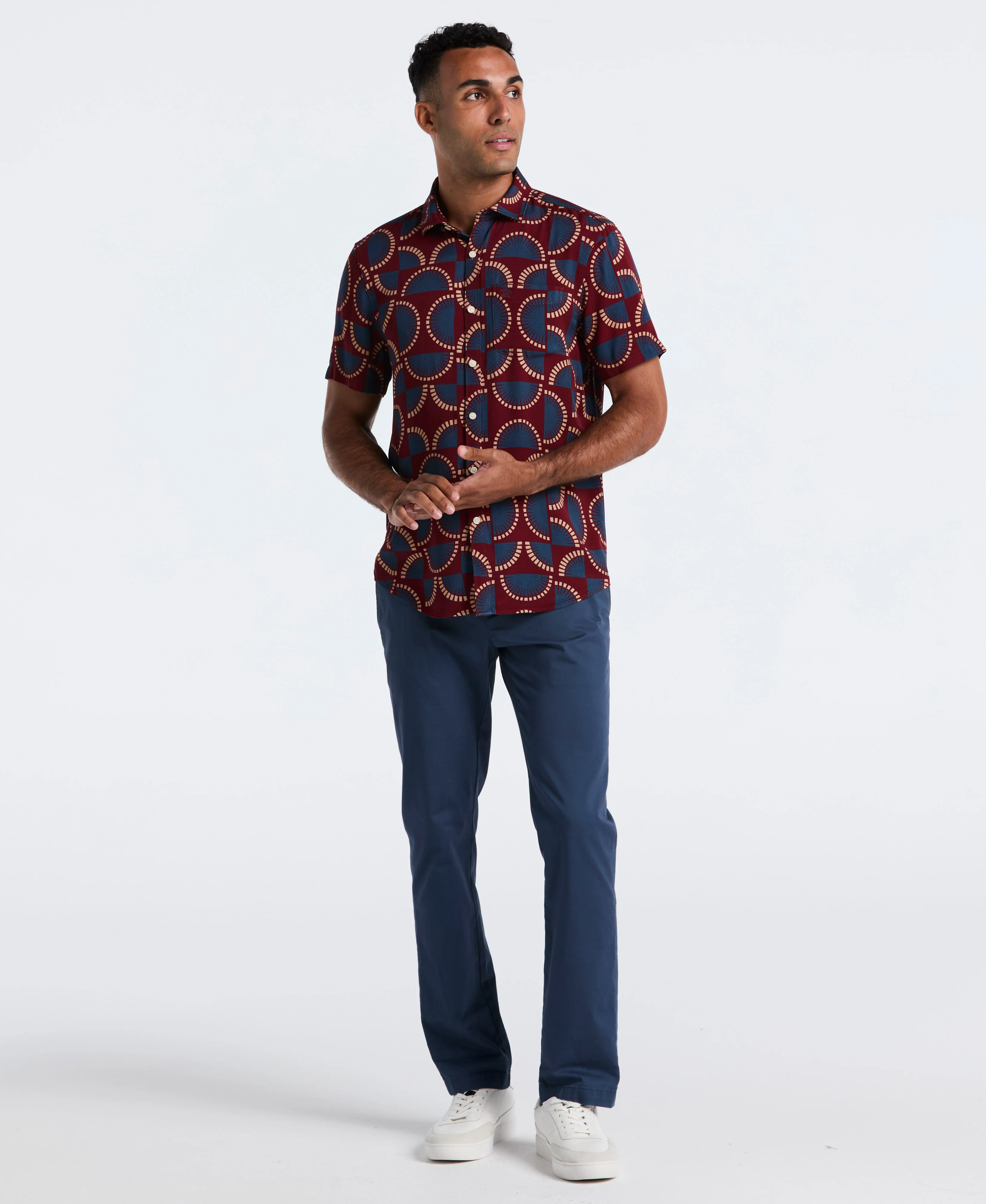Viscose Printed Button-Up Shirt - Image 4