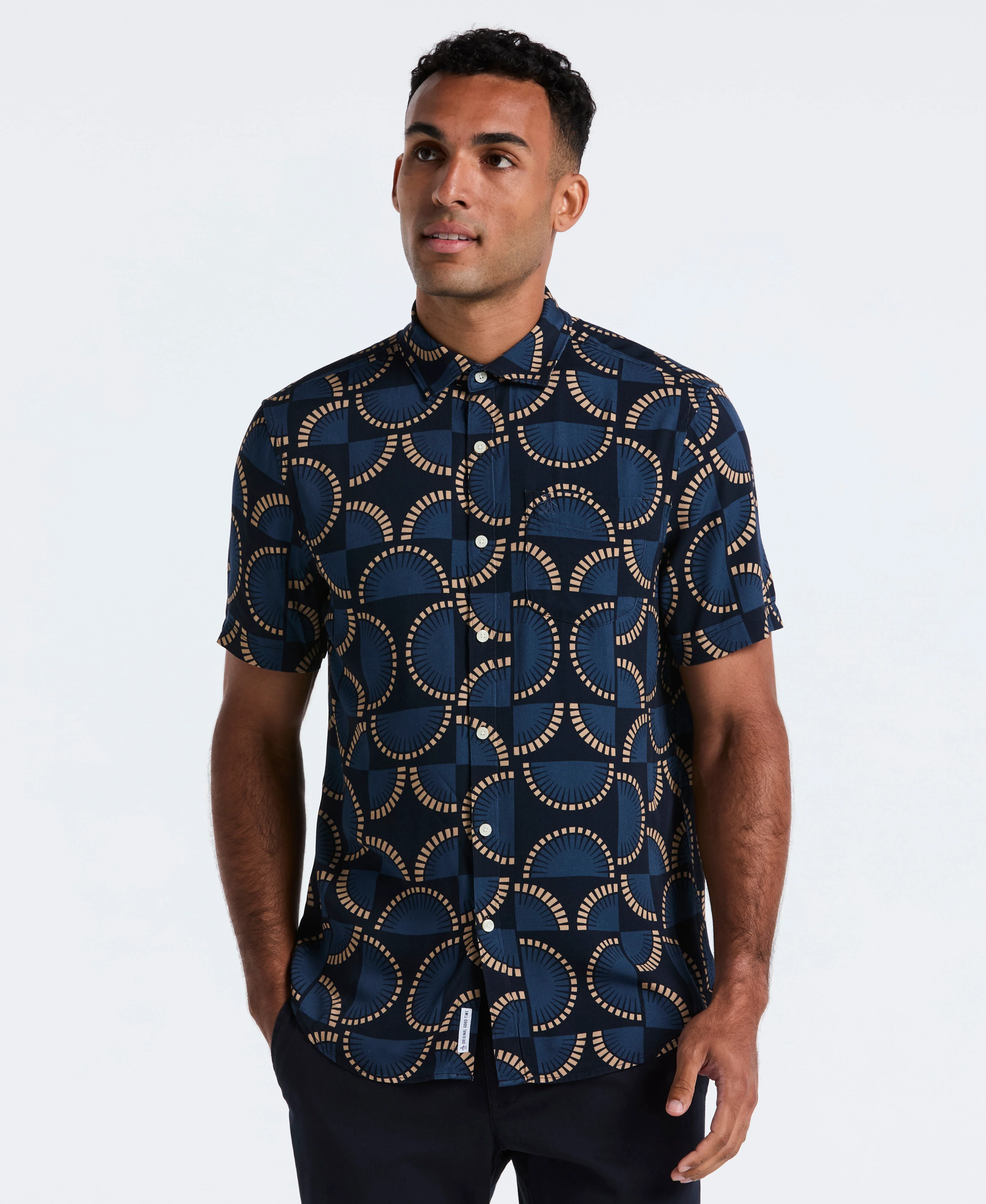 Viscose Printed Button-Up Shirt - Image 5