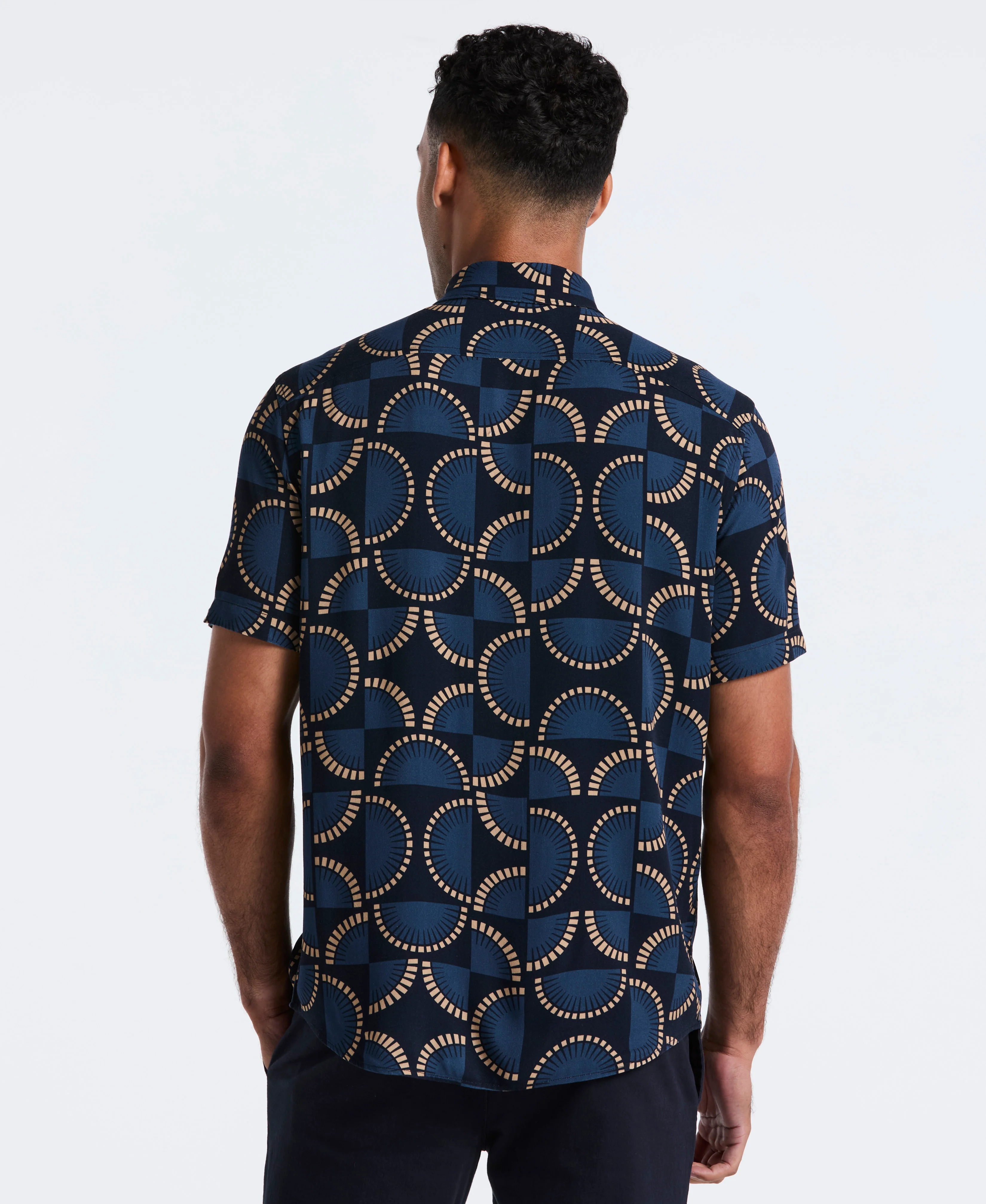 Viscose Printed Button-Up Shirt - Image 6
