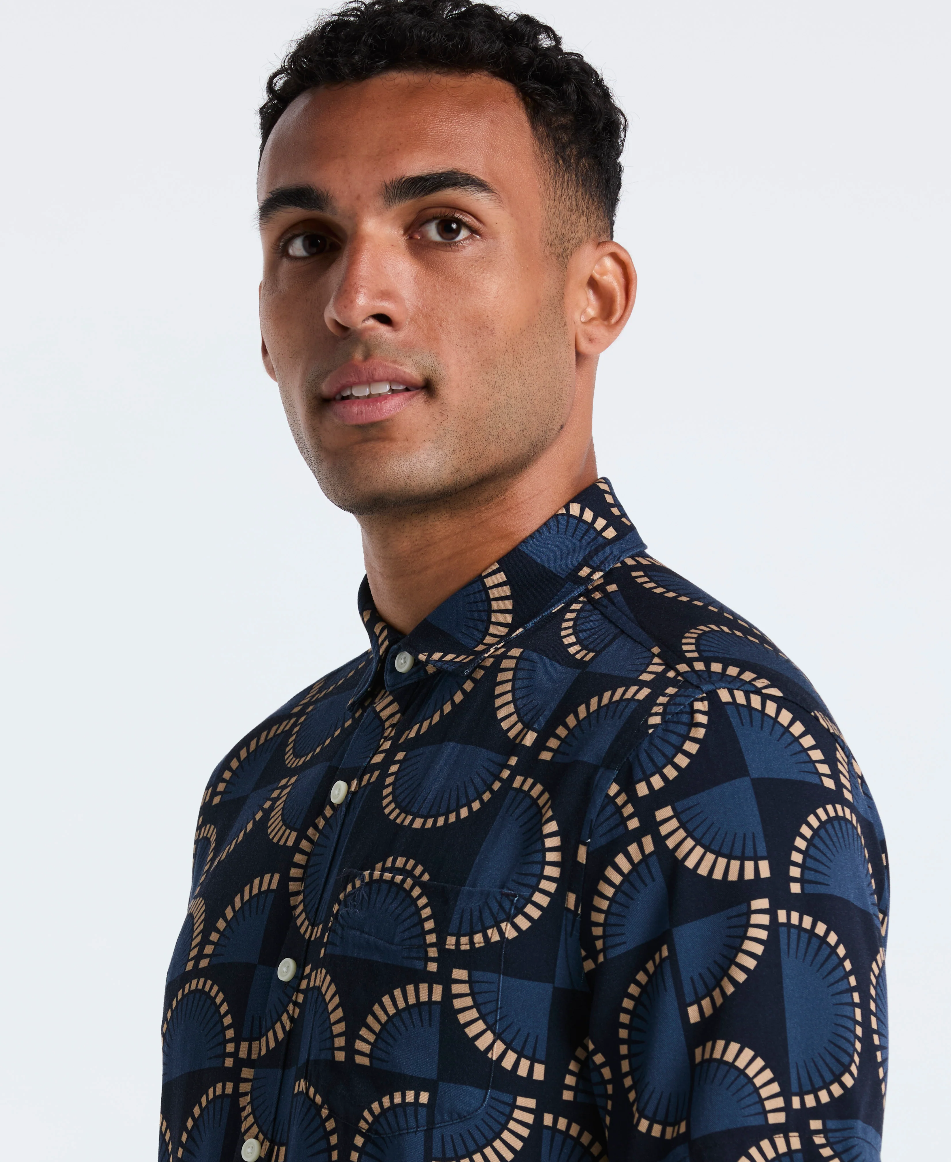 Viscose Printed Button-Up Shirt - Image 7