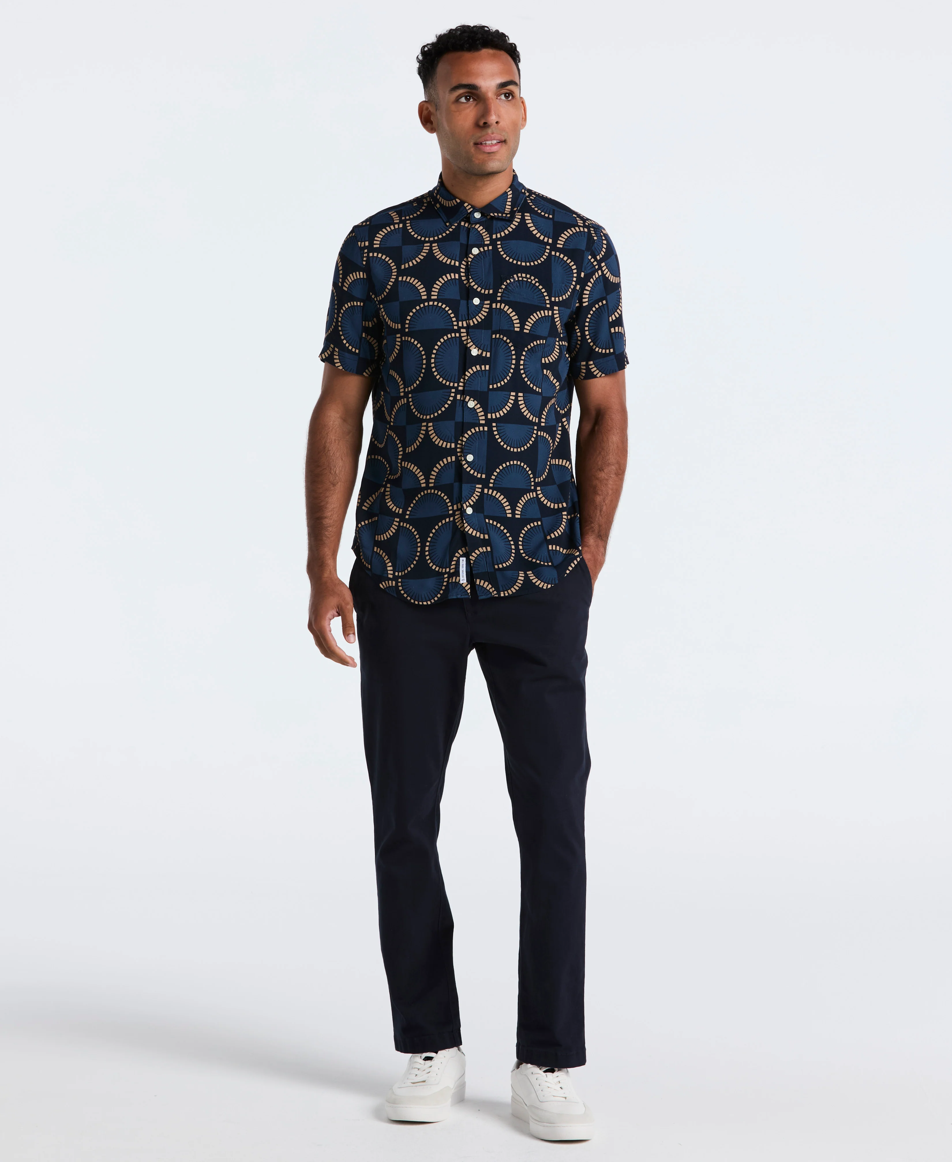 Viscose Printed Button-Up Shirt - Image 8