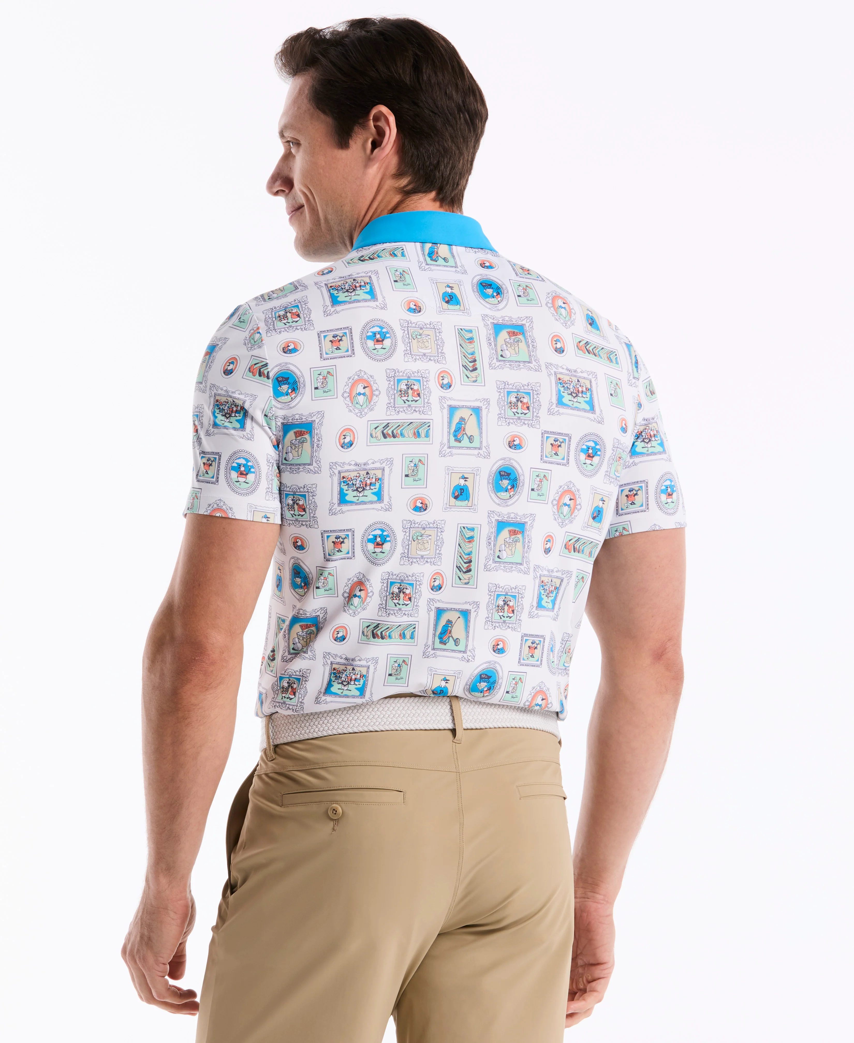 Wall Of Fame Print Golf Polo - Image 2