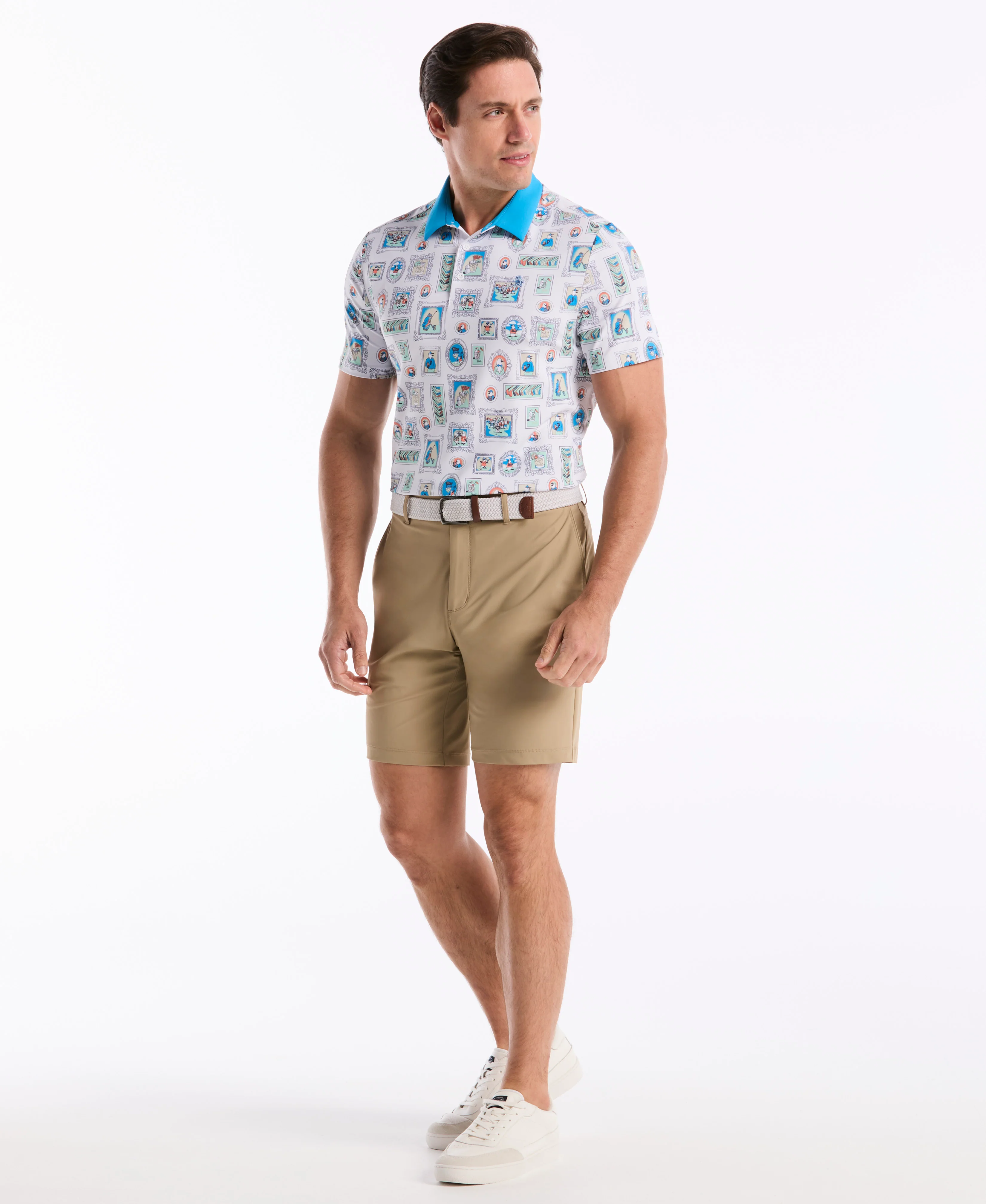 Wall Of Fame Print Golf Polo - Image 4