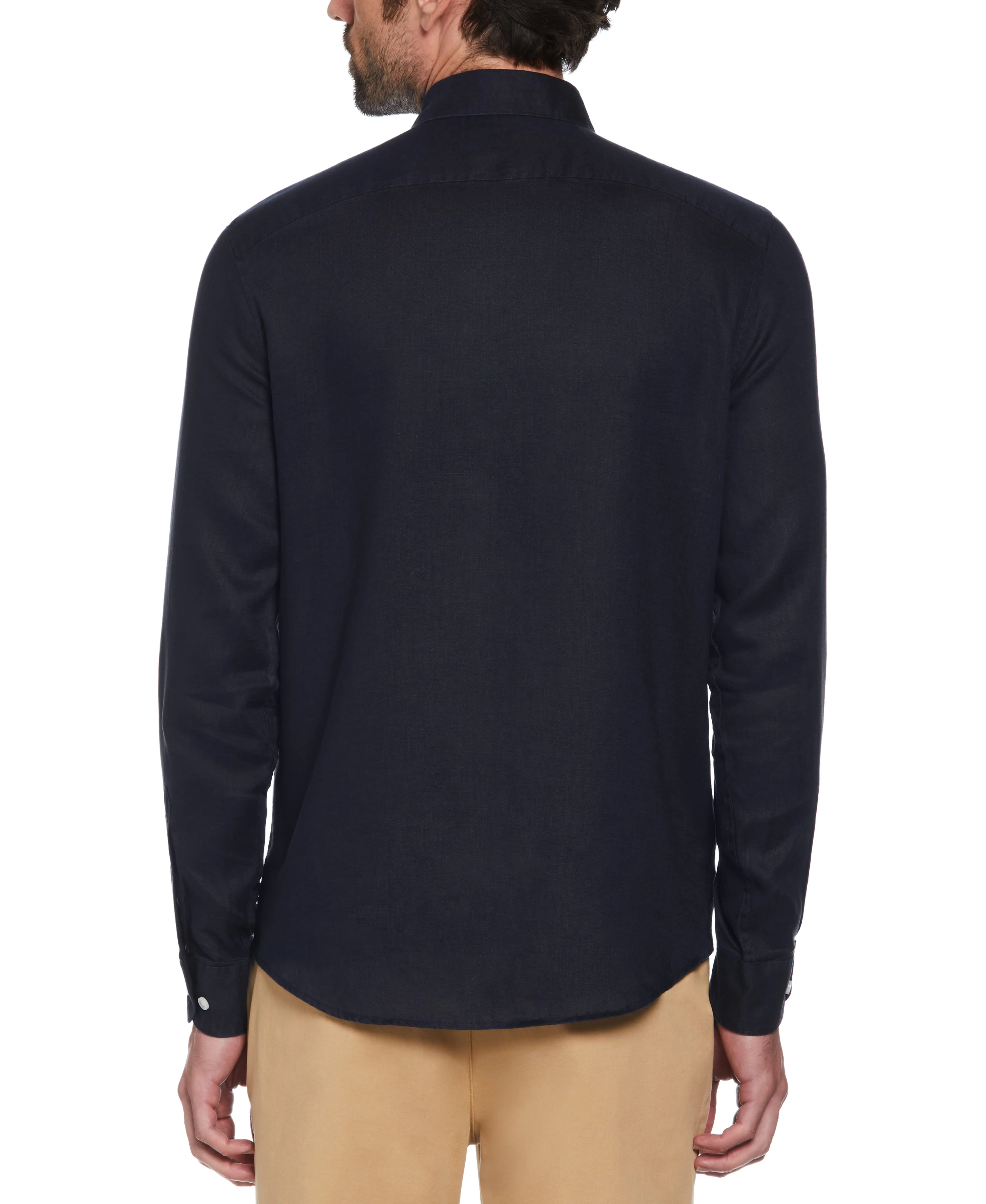 Washed Linen Long Sleeve Shirt - Image 14