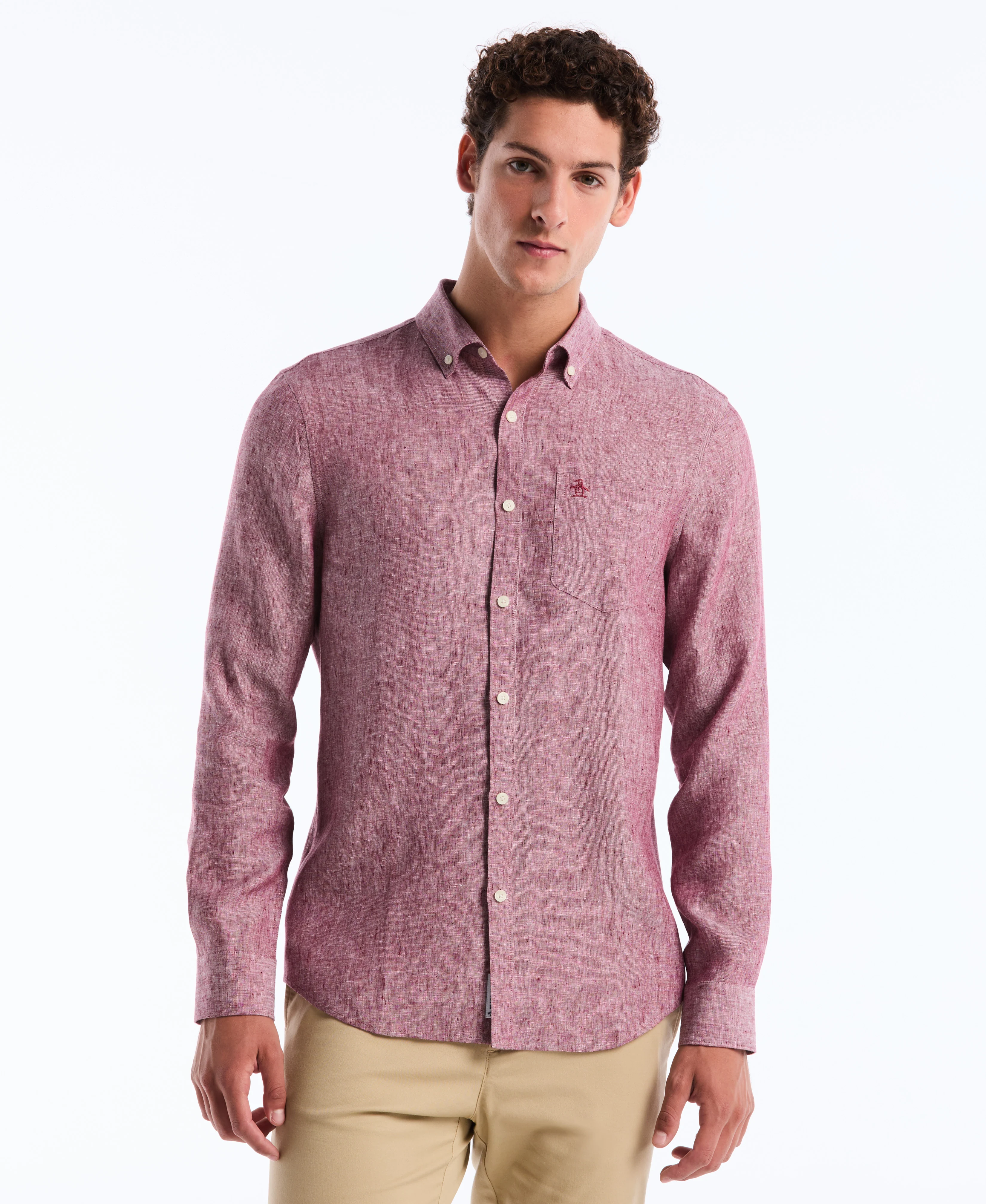 Washed Linen Long Sleeve Shirt - Image 16