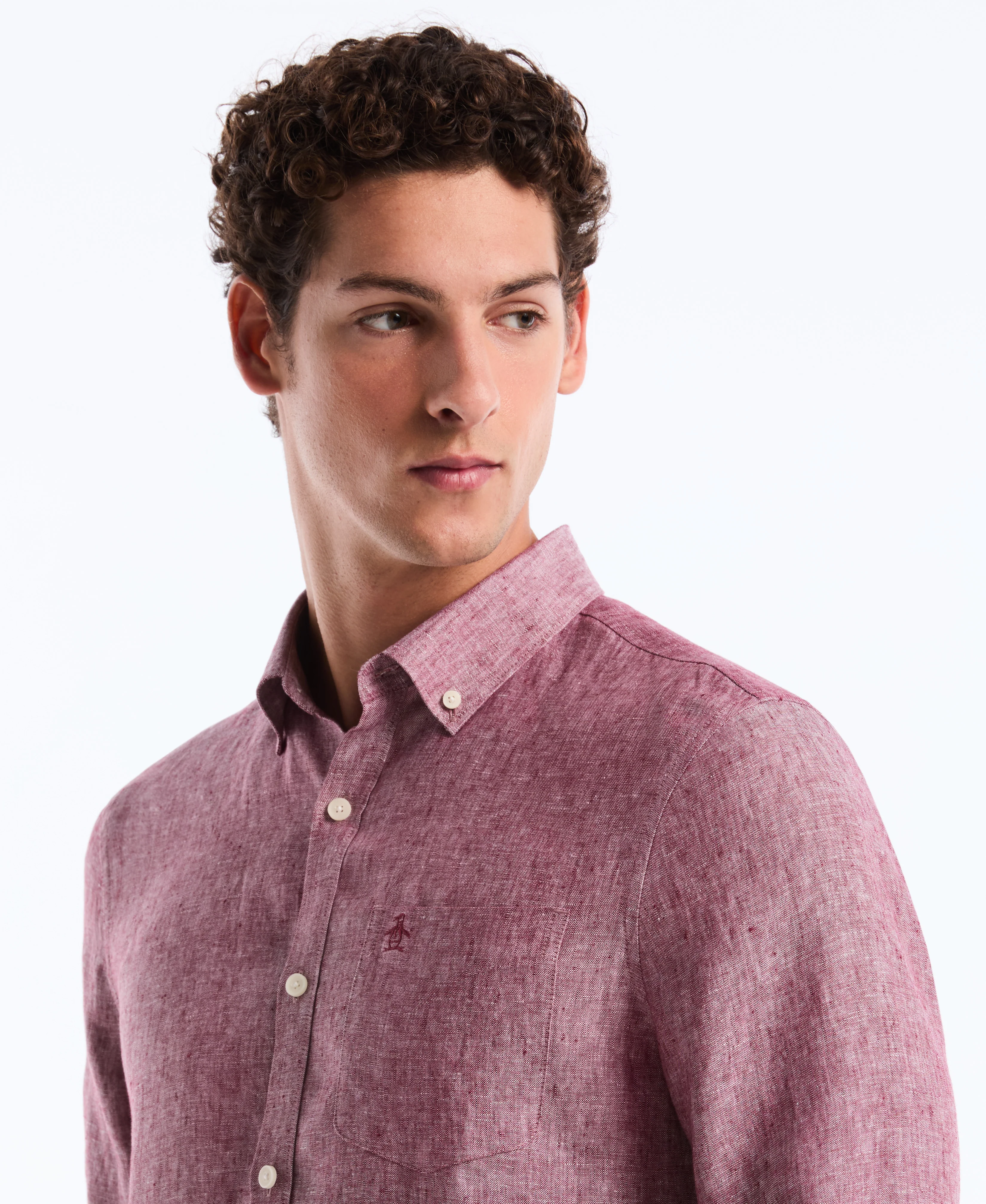 Washed Linen Long Sleeve Shirt - Image 18