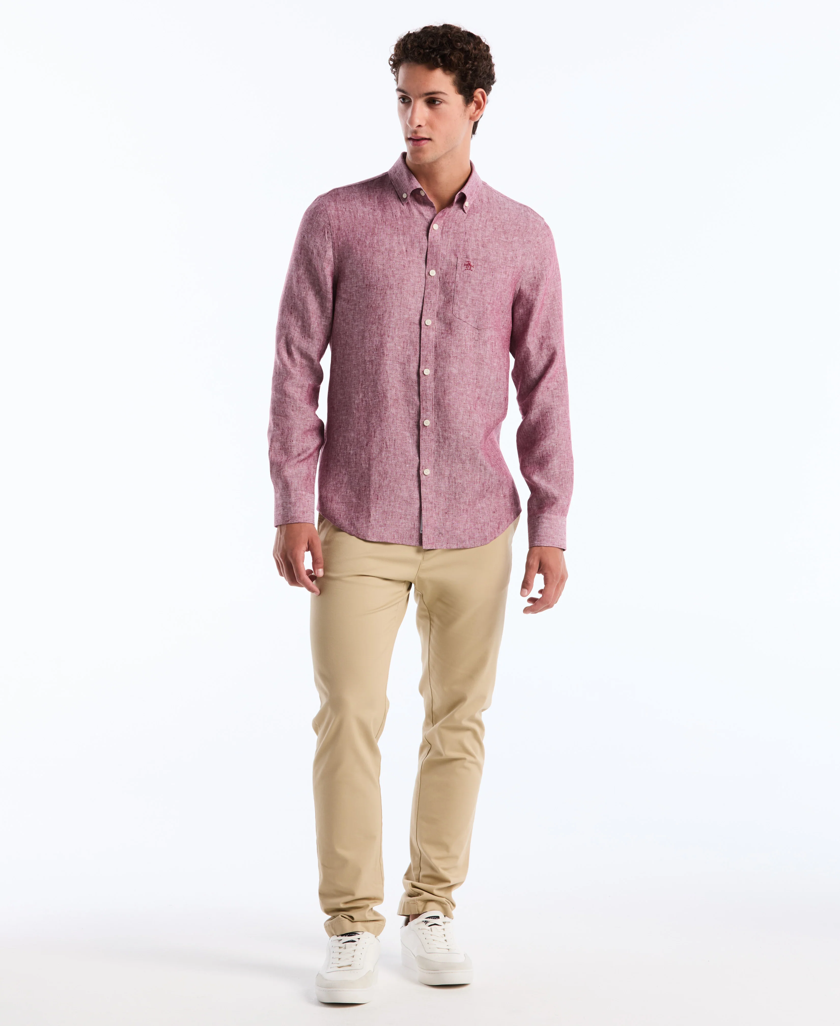 Washed Linen Long Sleeve Shirt - Image 19