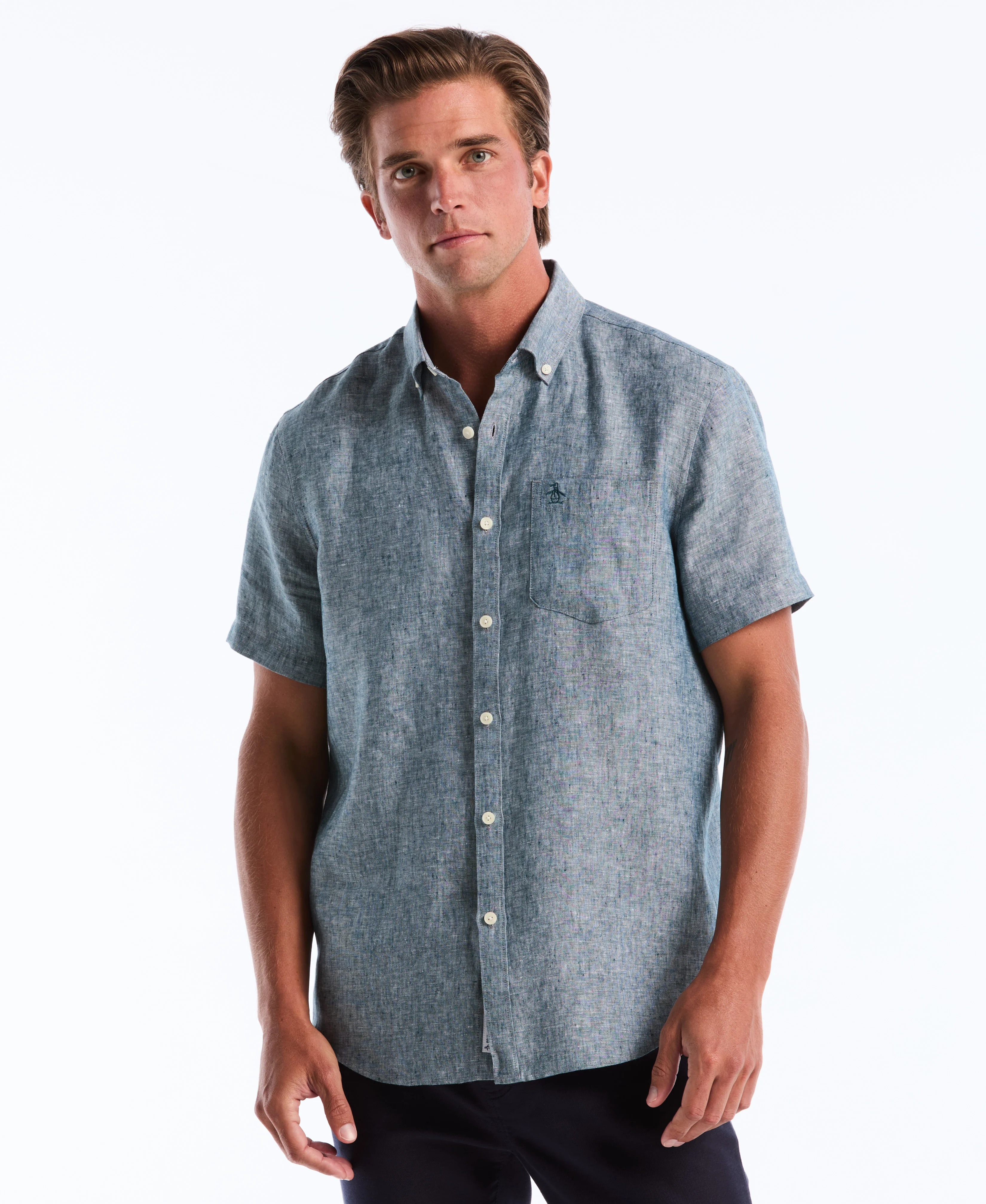 Washed Linen Pocket Shirt - Image 19