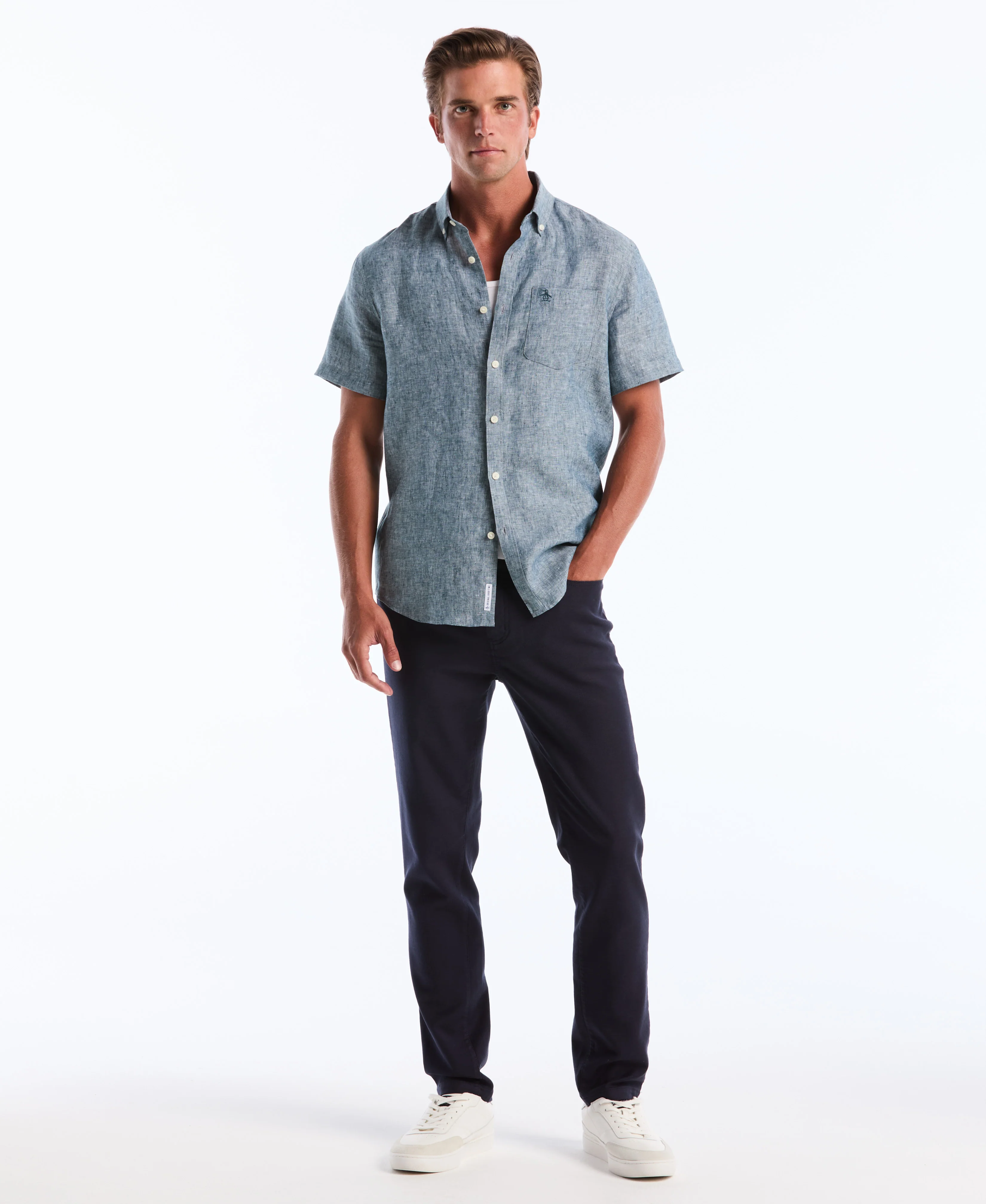 Washed Linen Pocket Shirt - Image 22