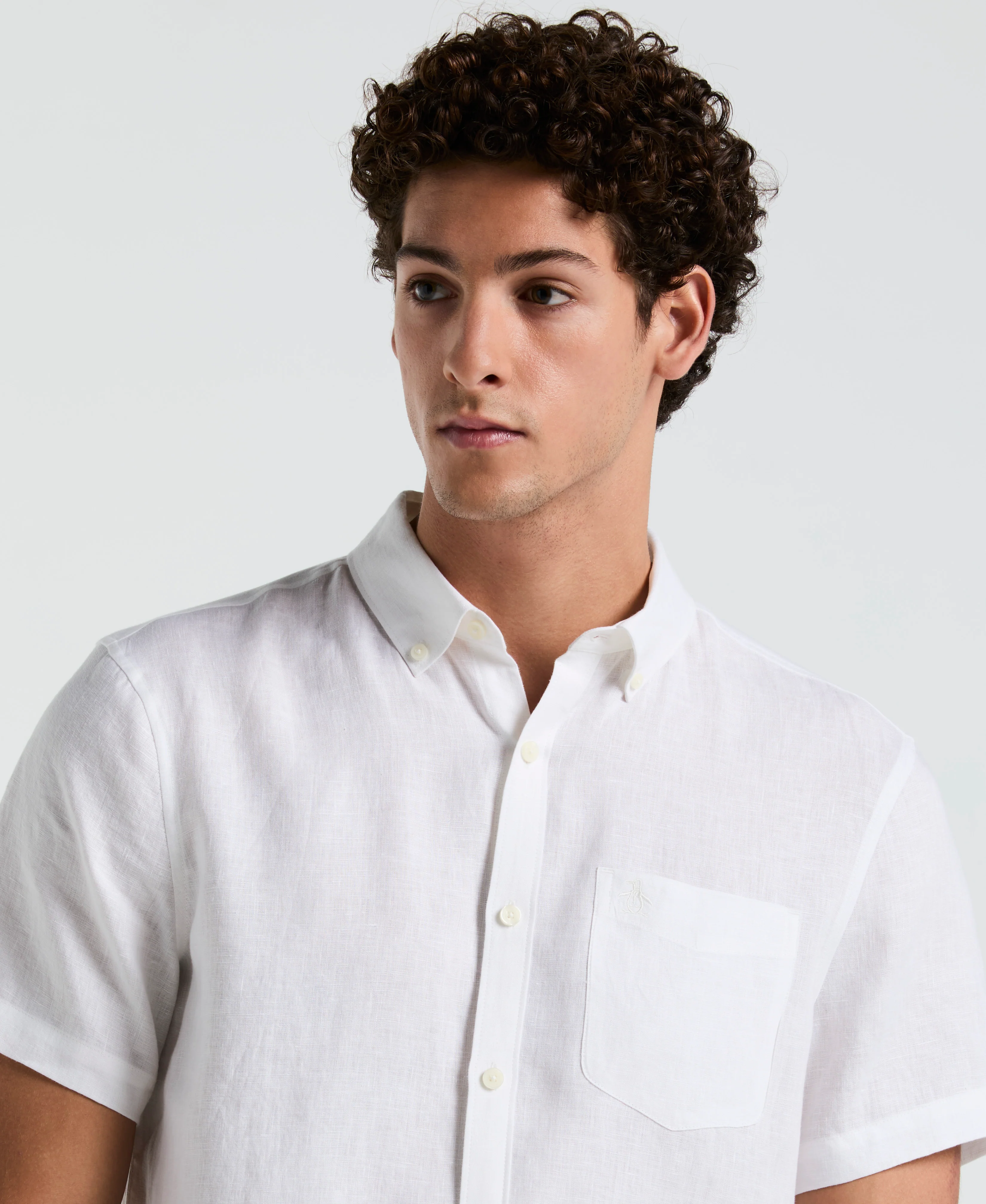 Washed Linen Pocket Shirt - Image 3
