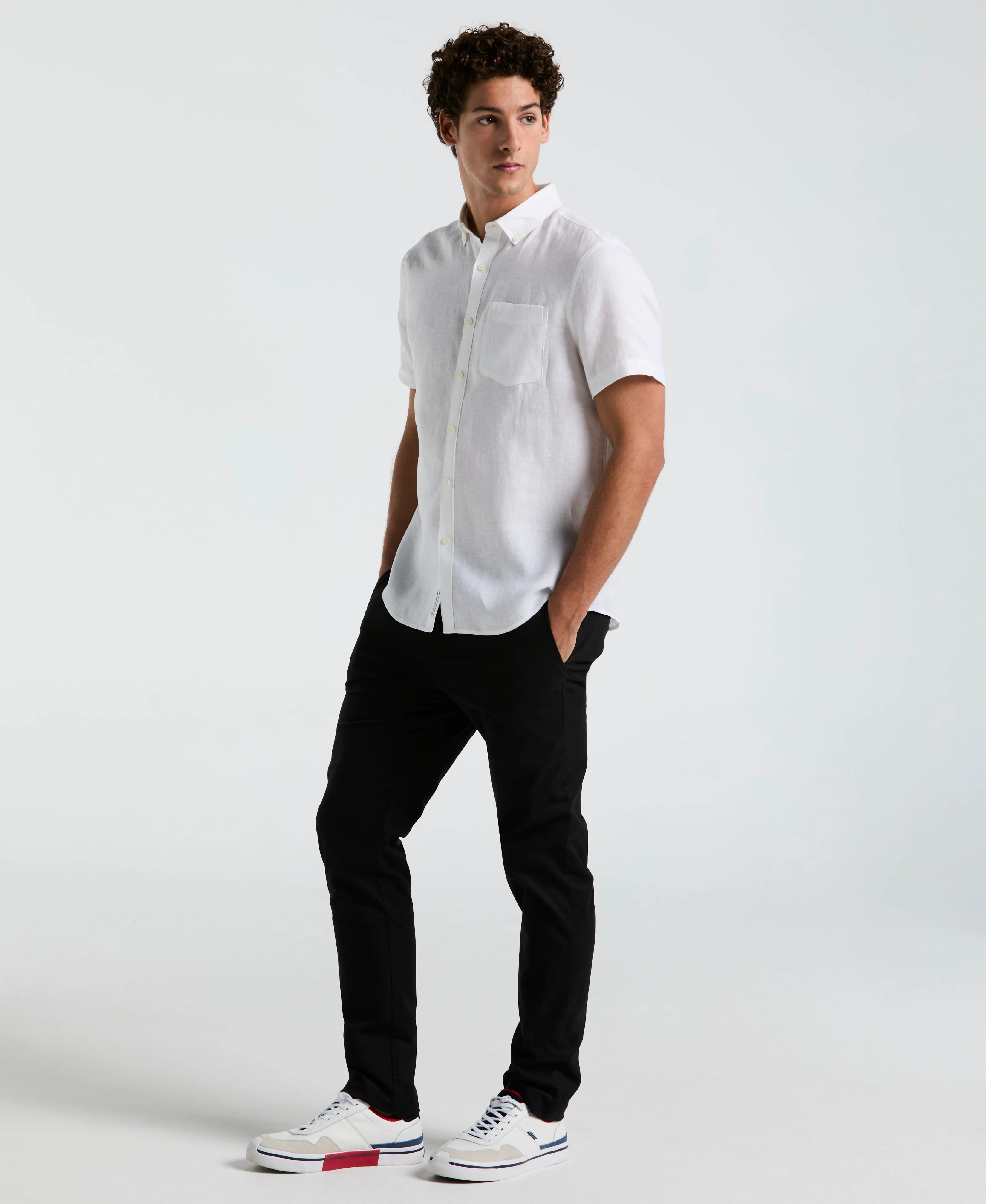 Washed Linen Pocket Shirt - Image 4