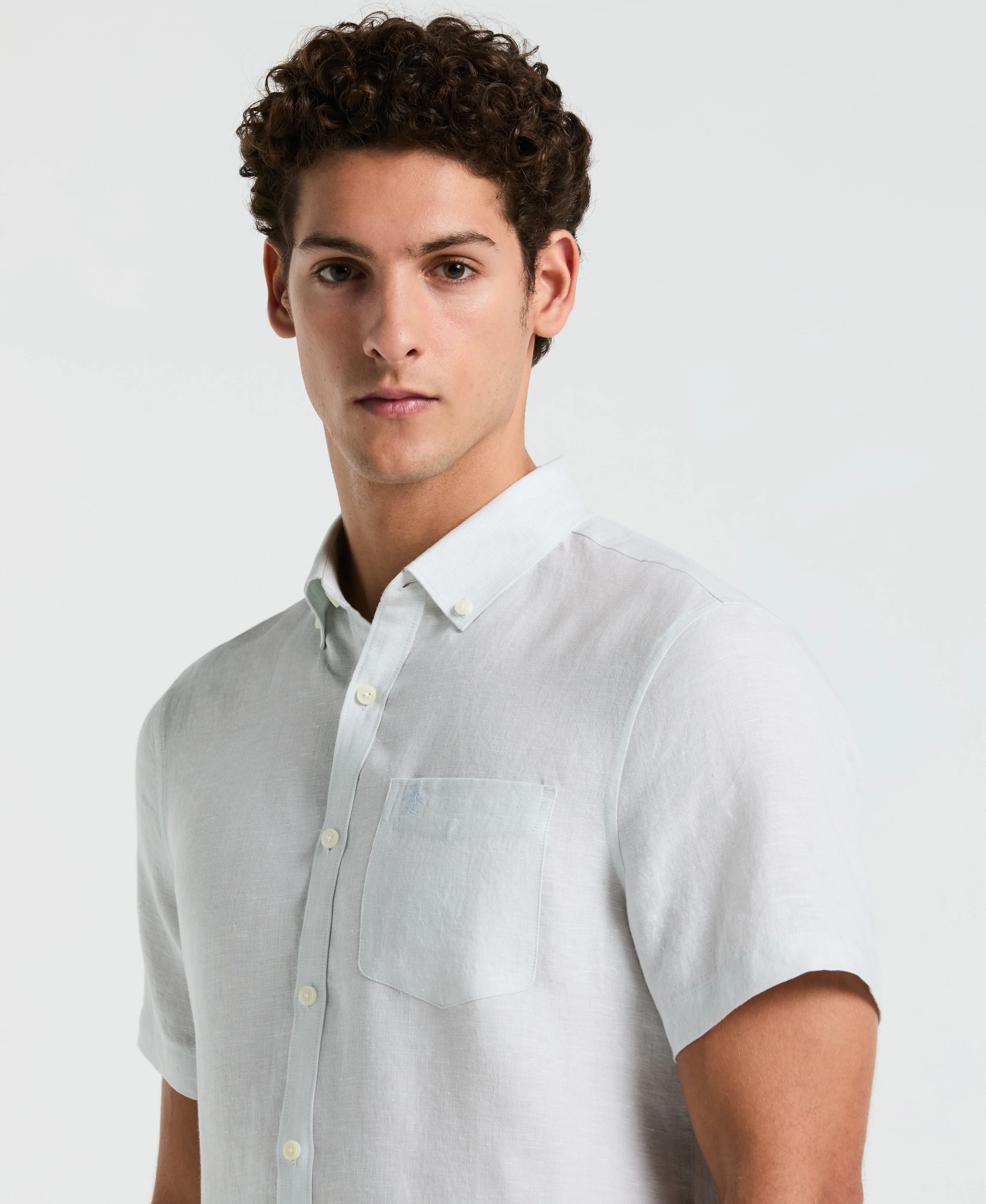 Washed Linen Pocket Shirt - Image 7