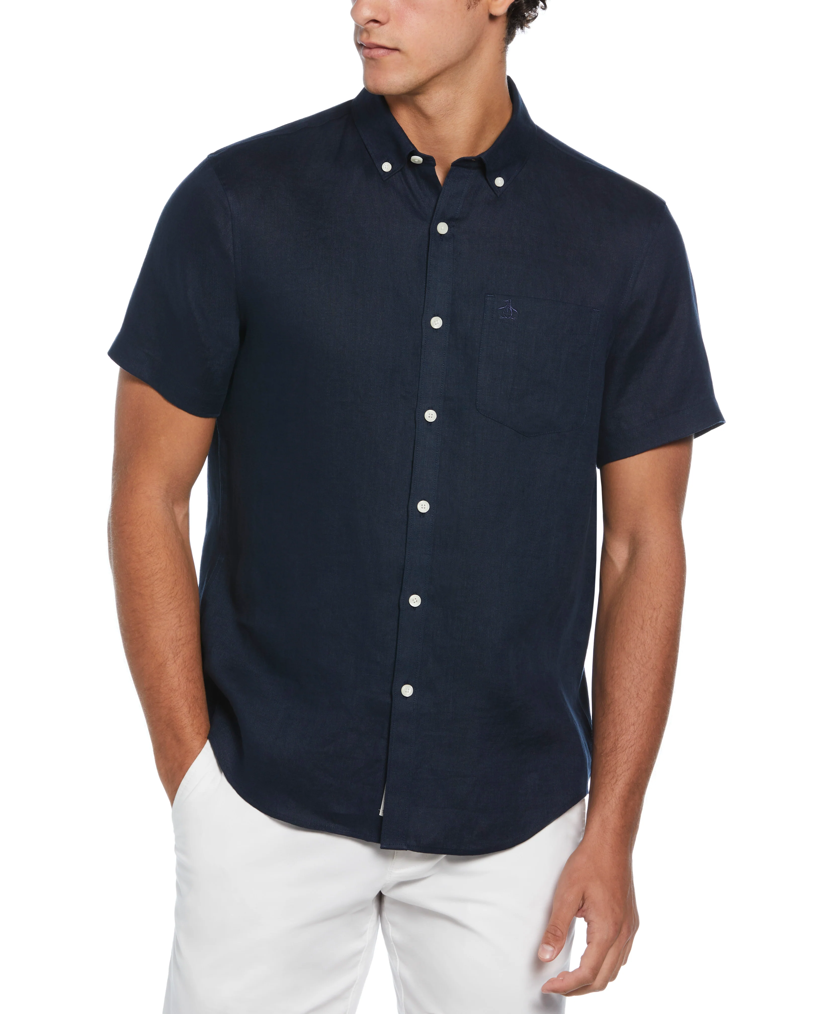Washed Linen Pocket Shirt - Image 9
