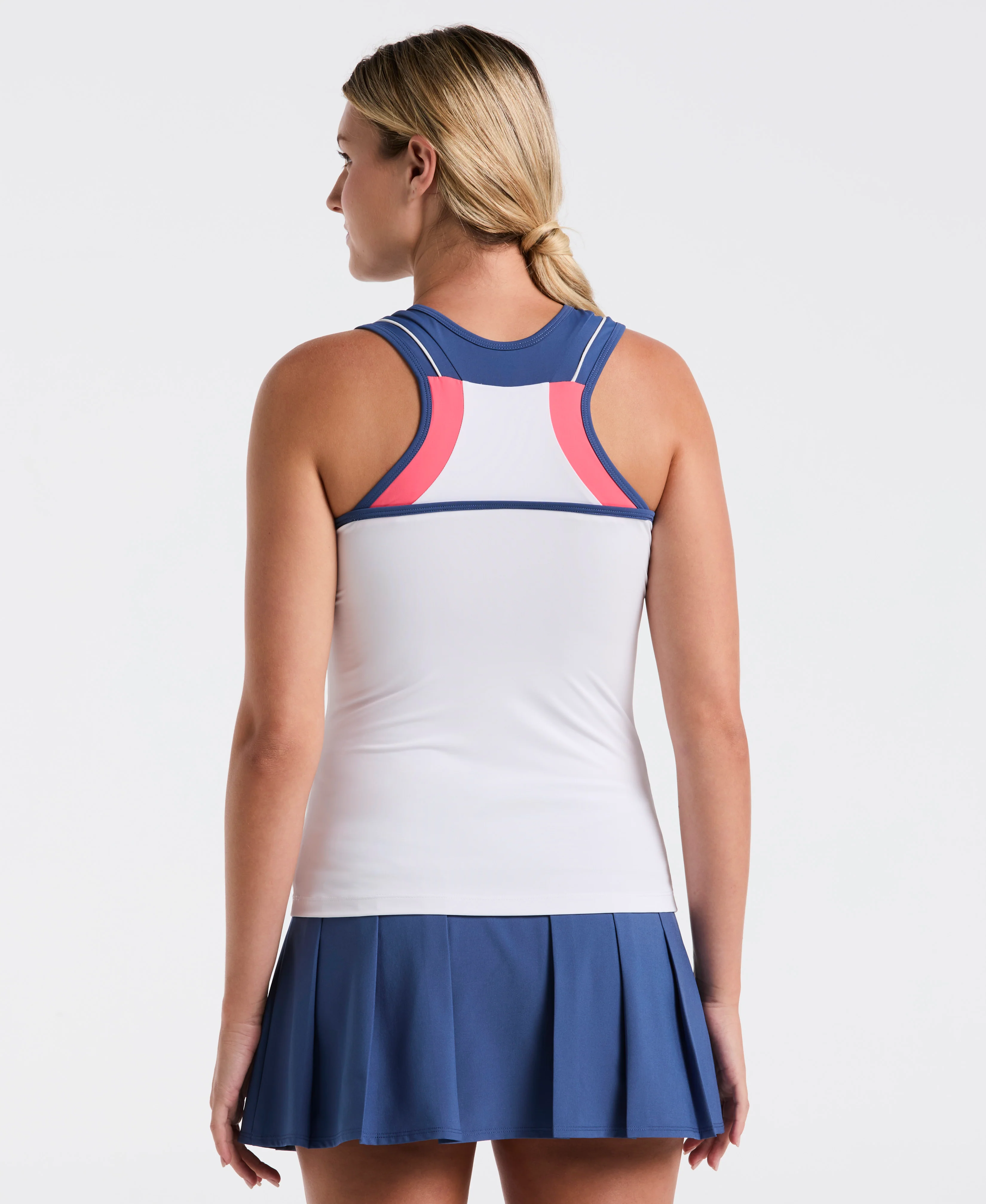 Women's Color Block Tennis Tank - Image 2