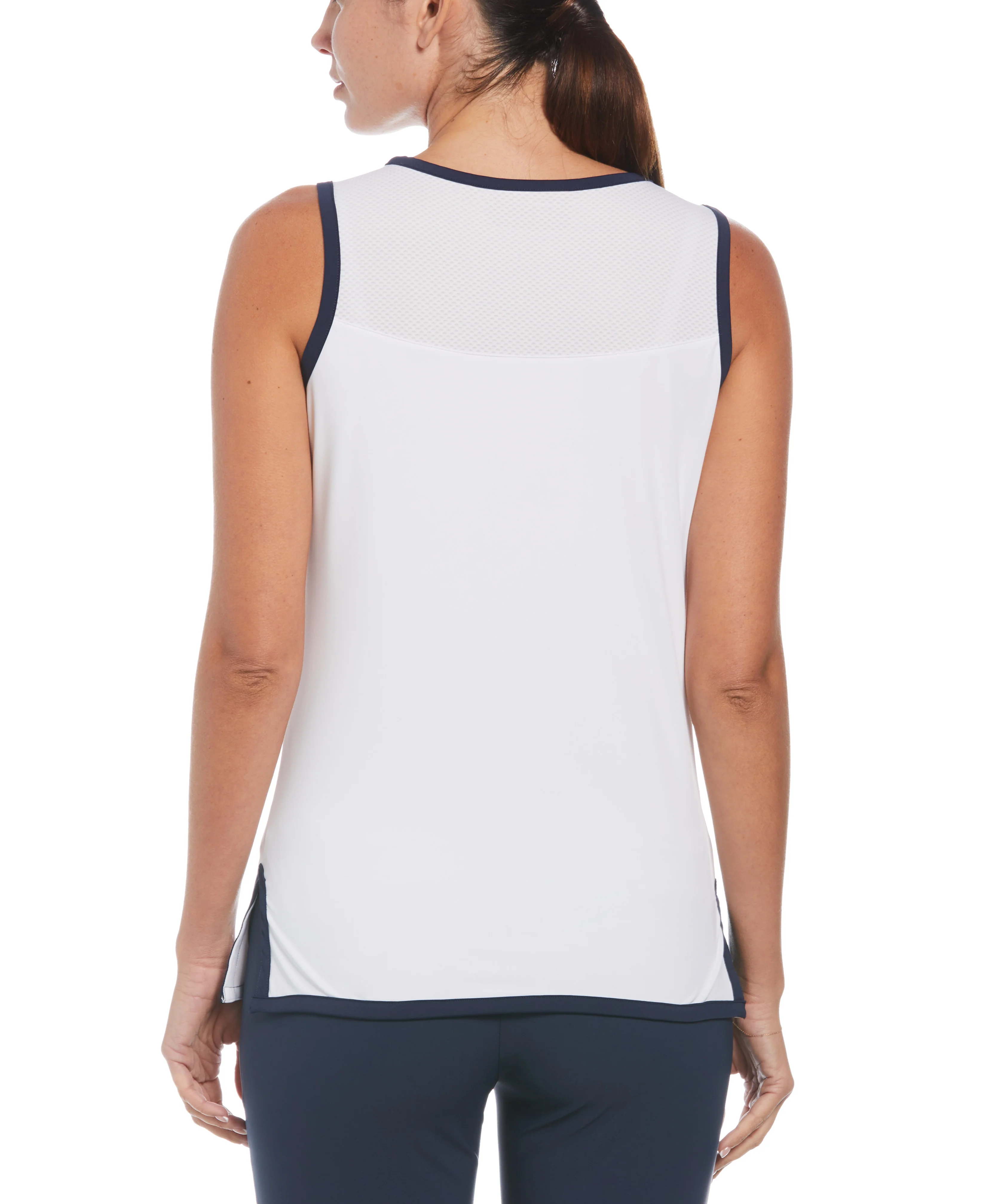 Women's Contrast Bow Golf Tank - Image 5