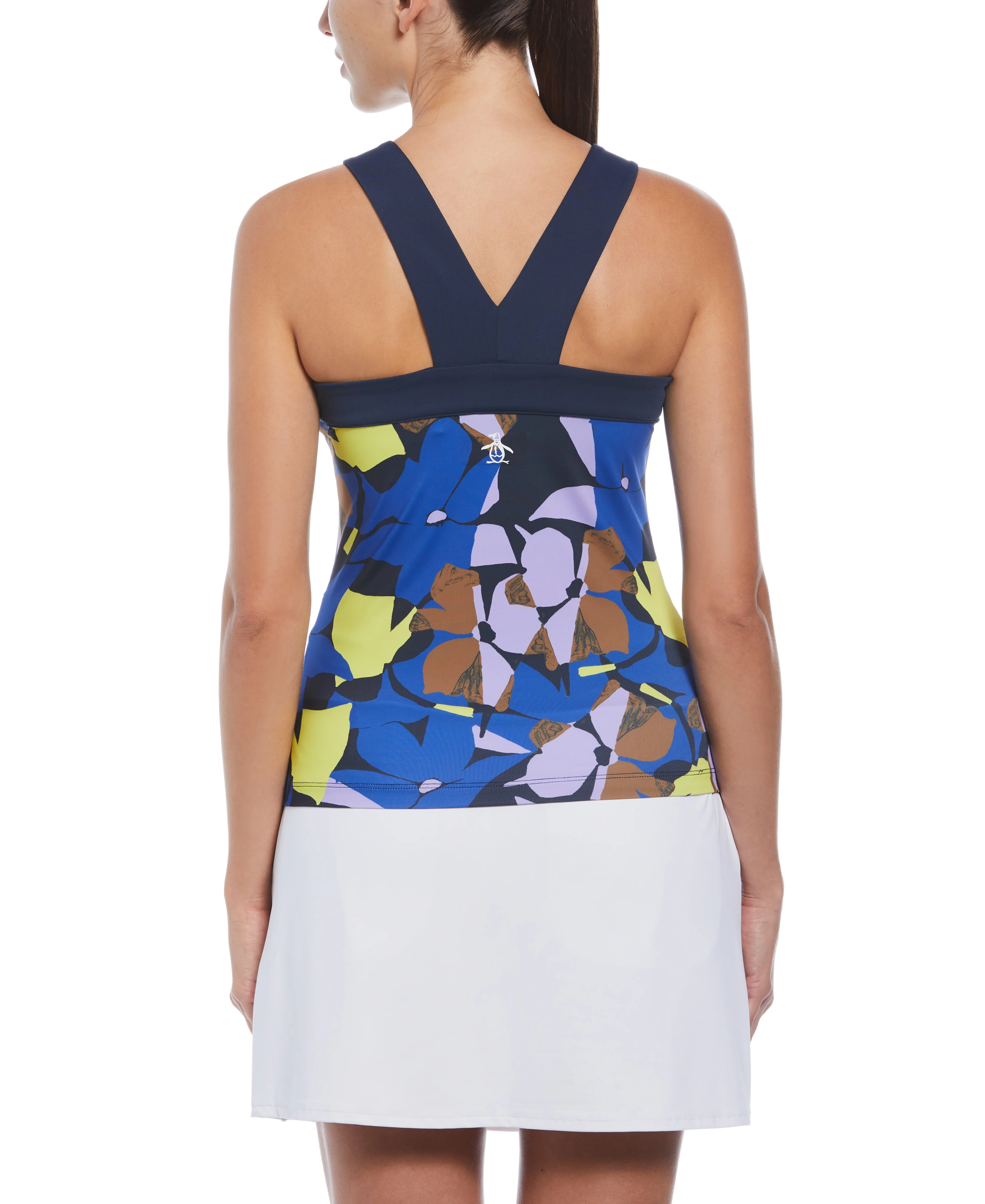 Women's Criss-Cross Floral Tank Top - Image 2