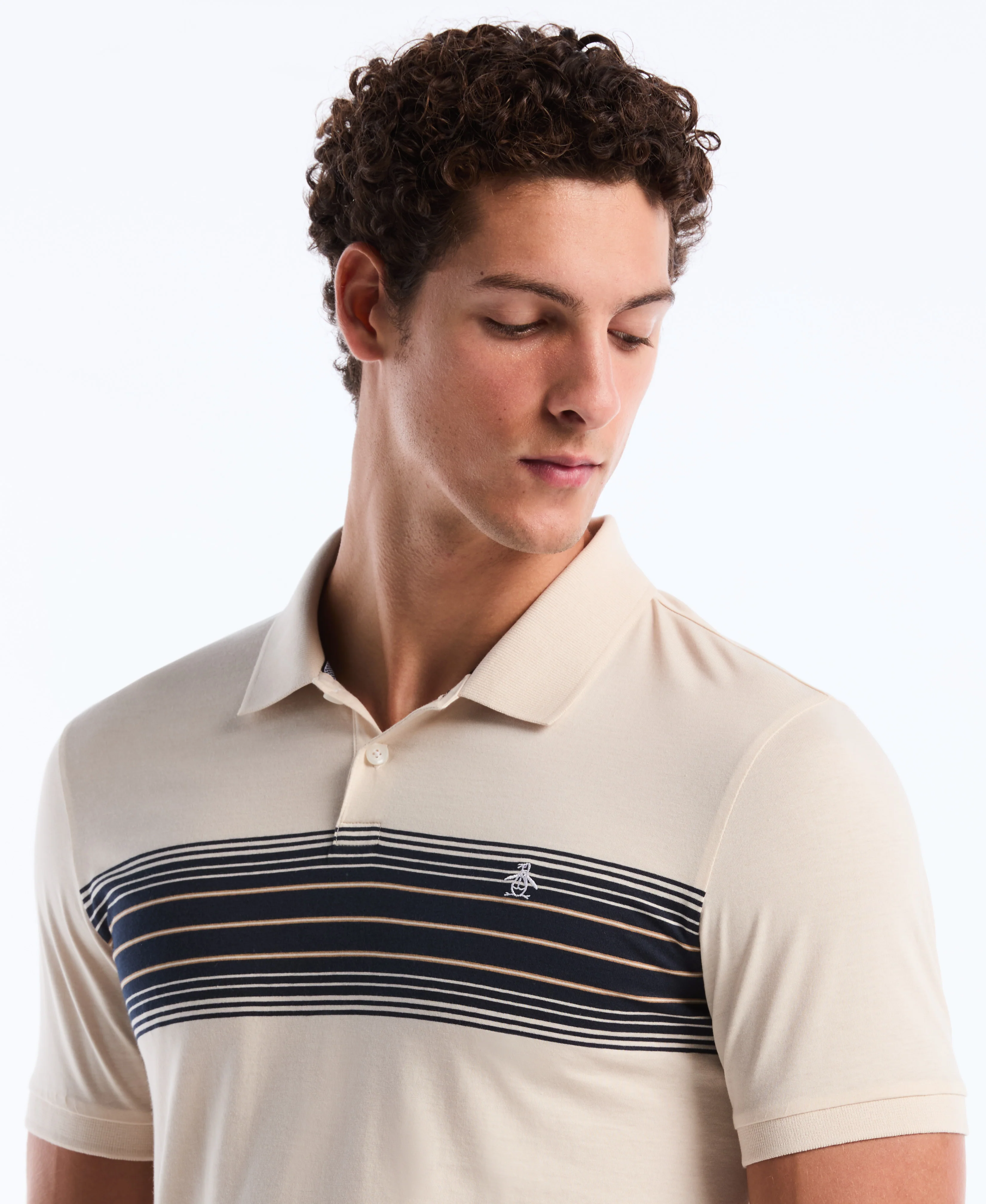 Chest Stripe Jersey Polo - Image 3