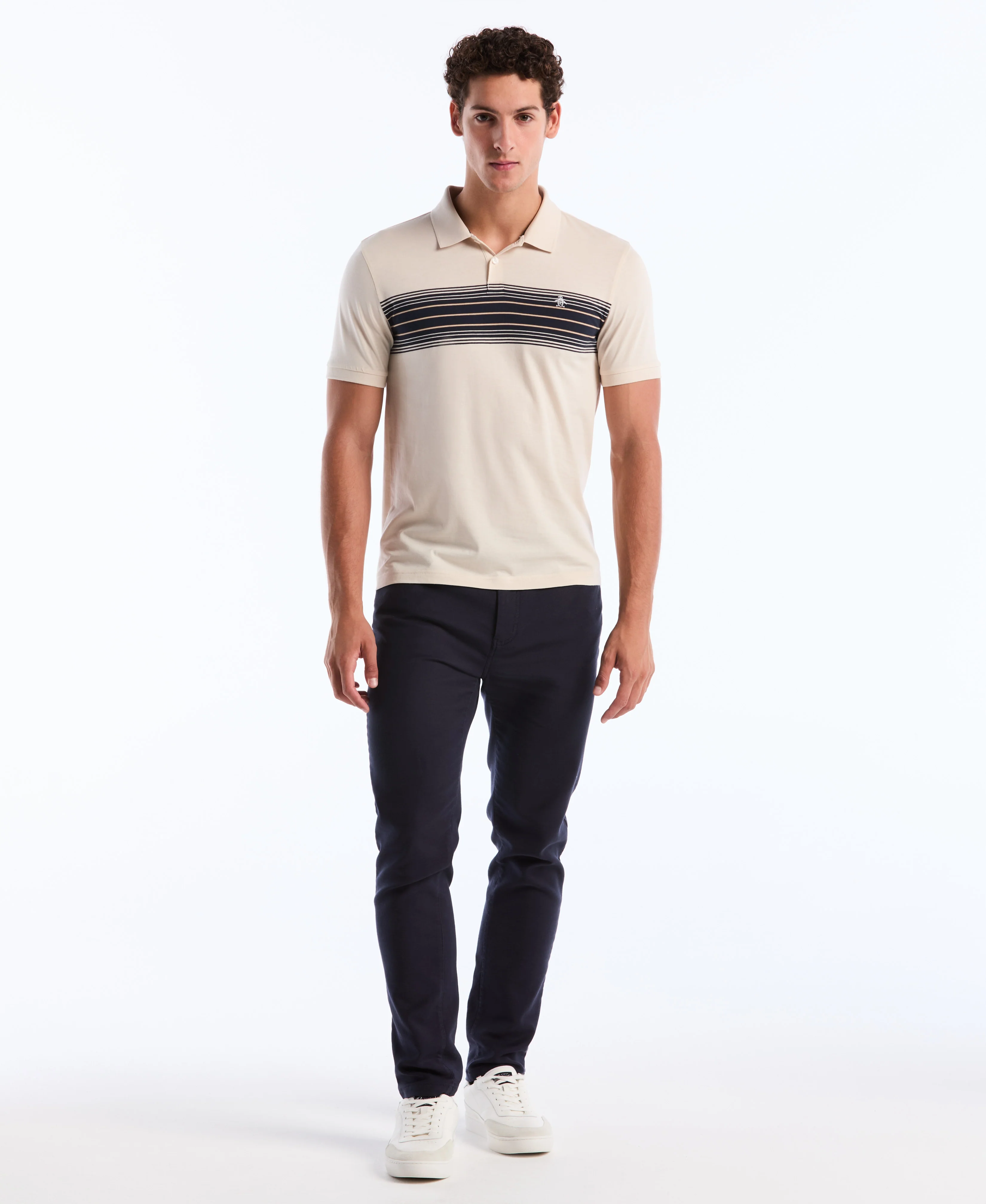Chest Stripe Jersey Polo - Image 4