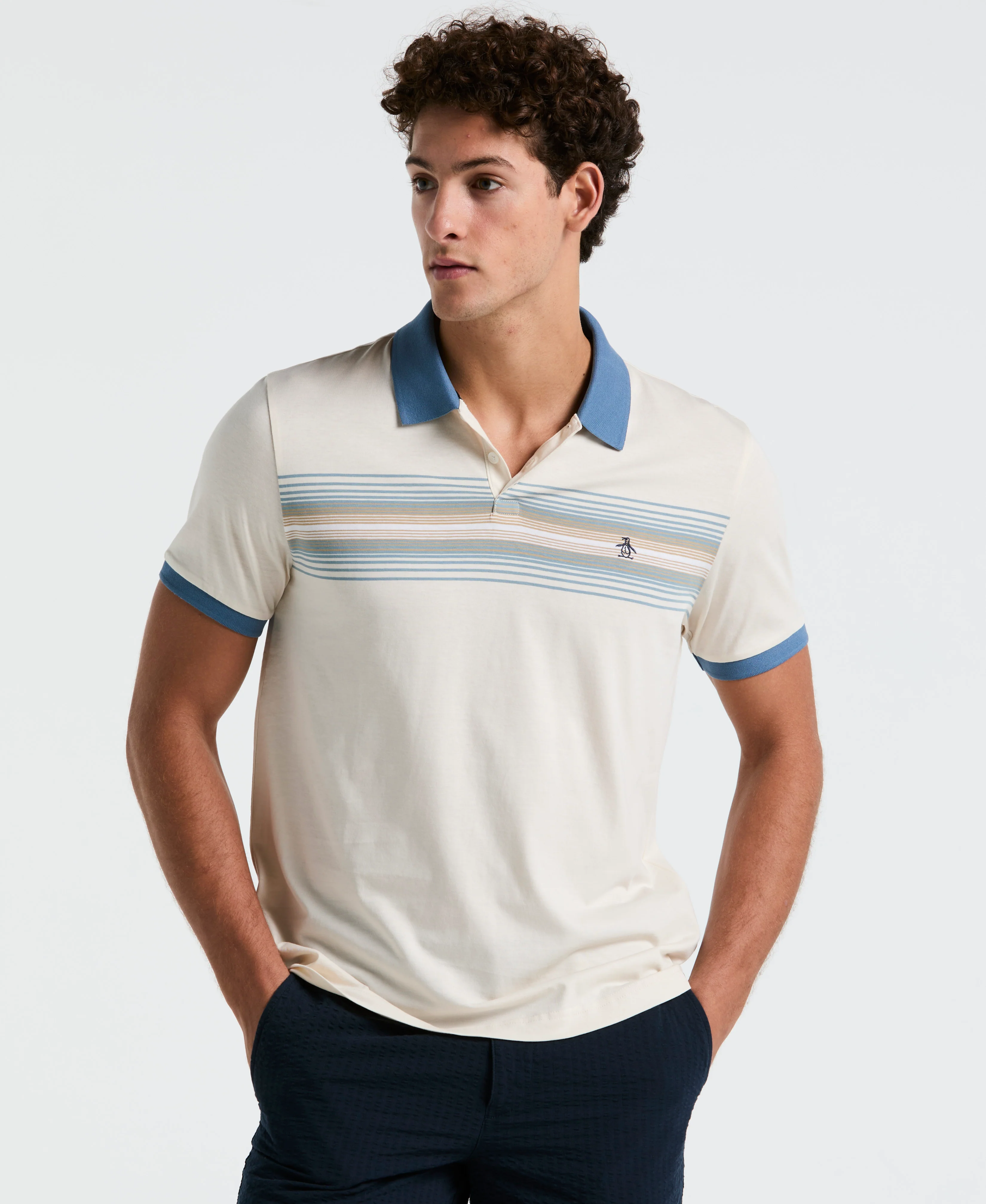 Chest Stripe Jersey Polo - Image 5